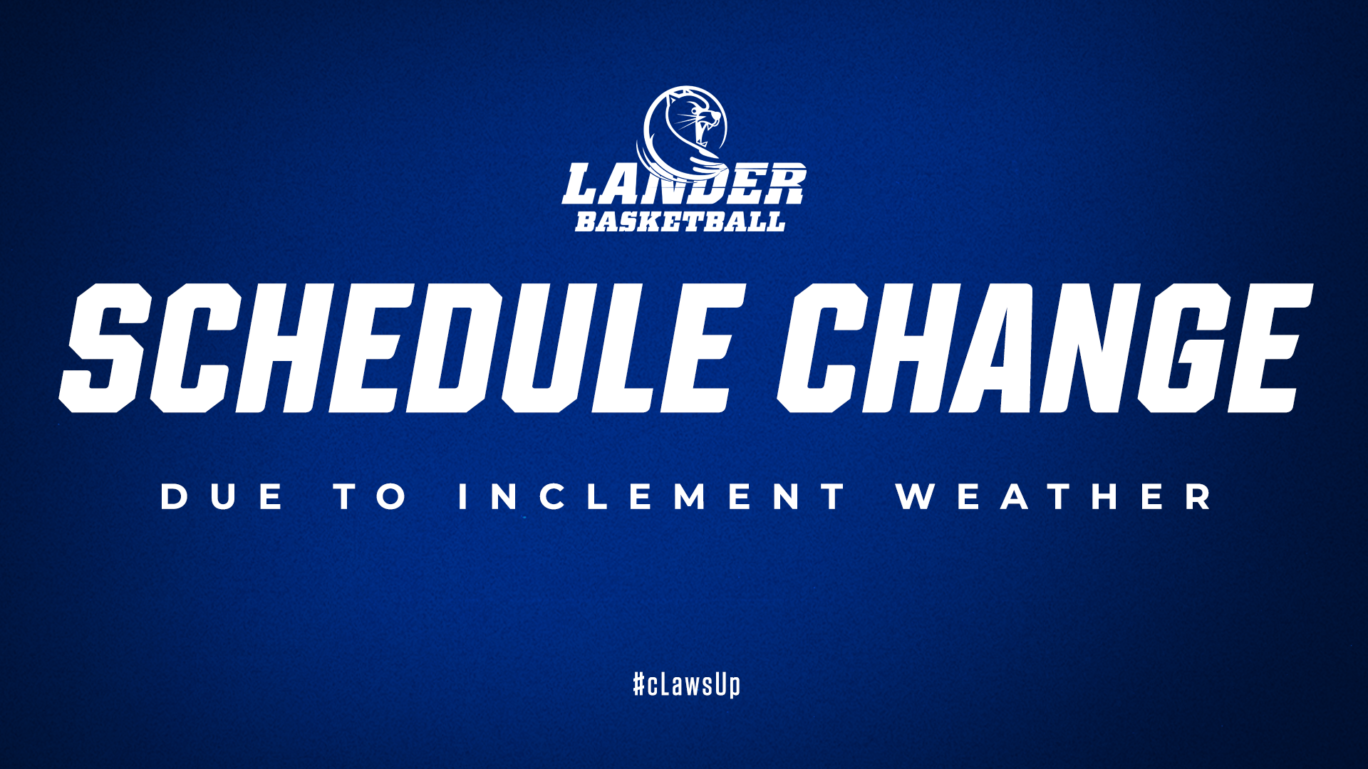 Basketball Schedule Change