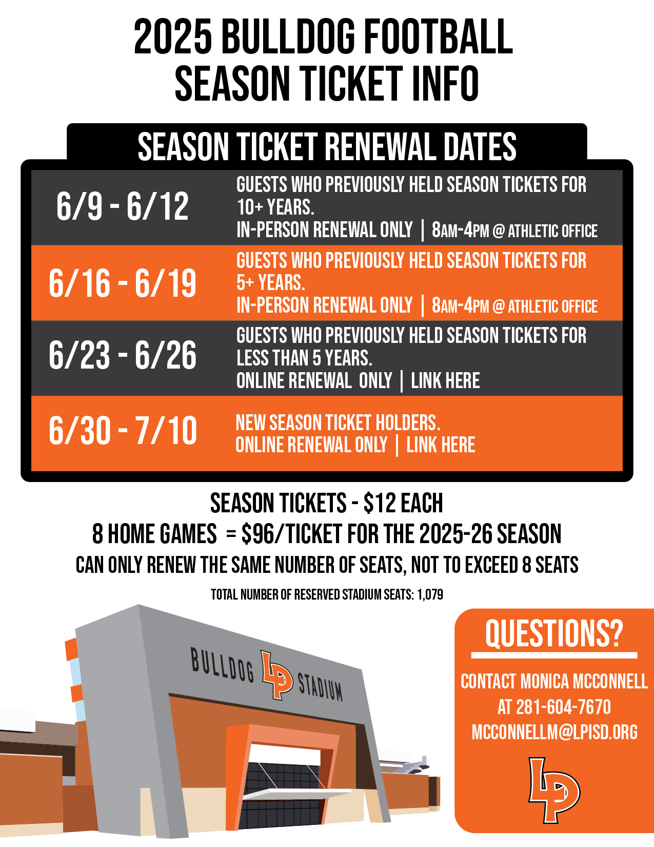 Season Ticket Info