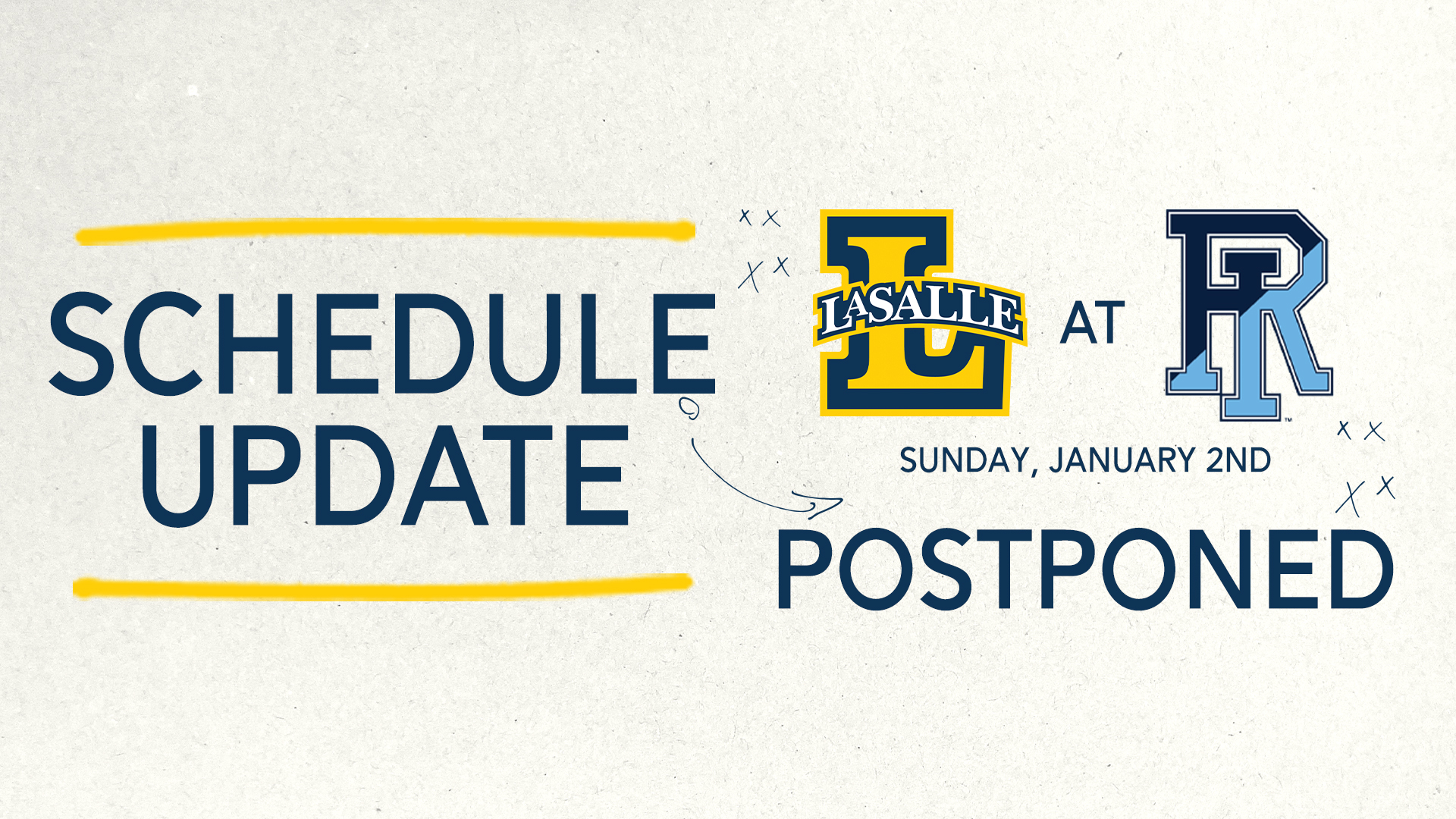 Atlantic 10 Announces Postponement of Men's Basketball Game at Rhode