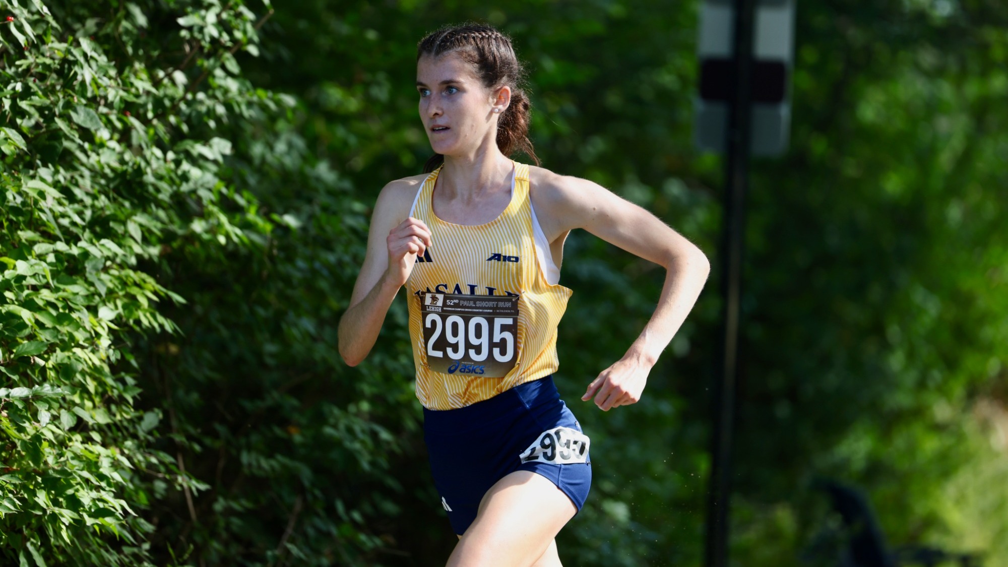 XC Helene Usher racing at Lehigh's Paul Short Run 2026