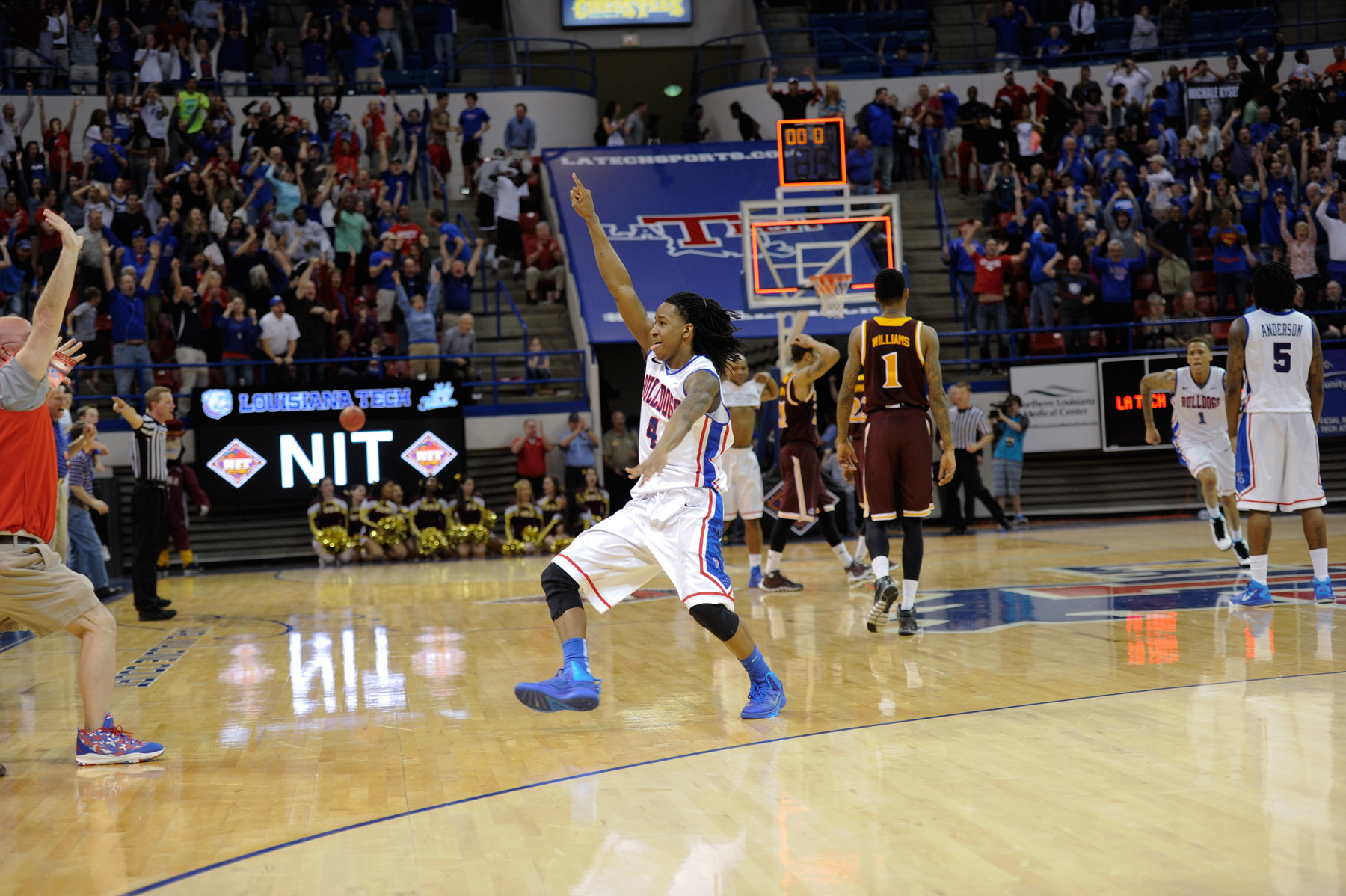 Louisiana Tech men's basketball game inside the Thomas Assembly Center