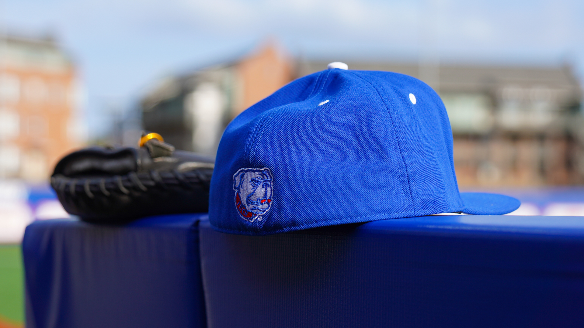 Baseball hat and glove