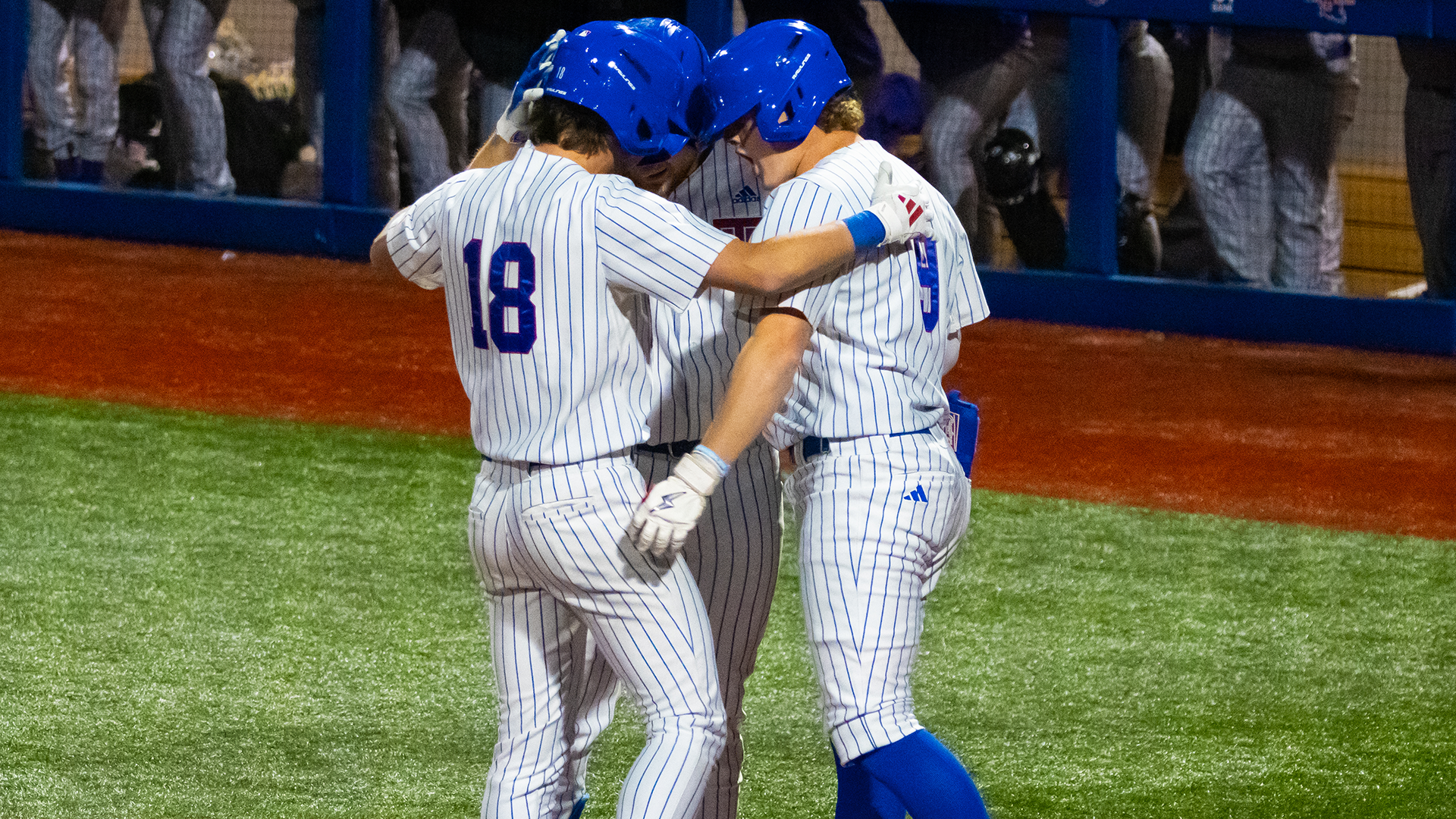 Casey McCoy after a home run