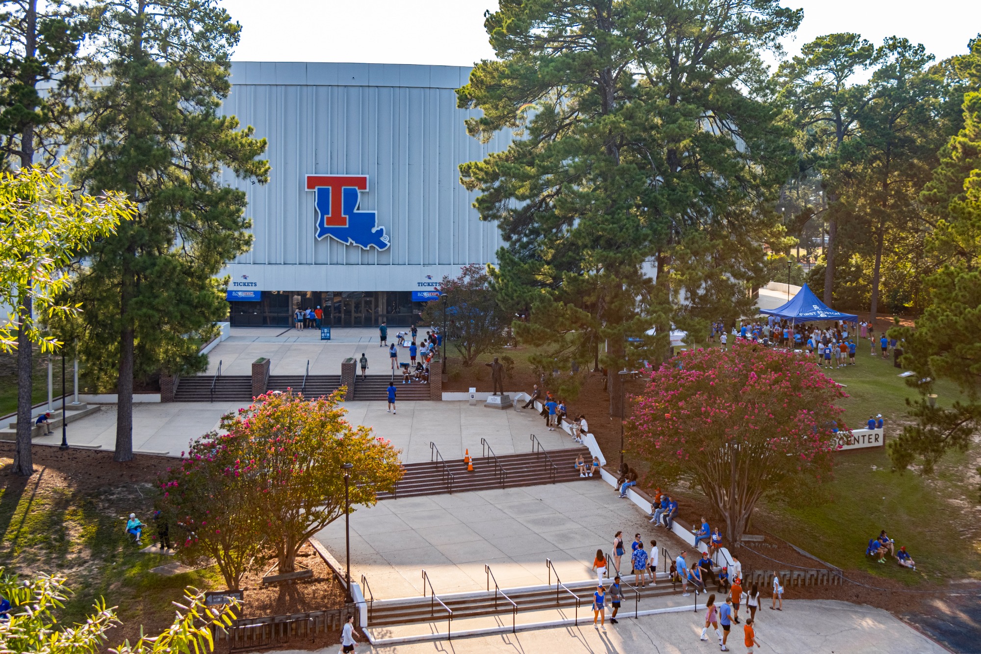 Louisiana Tech football tailgating at Joe Aillet Stadium