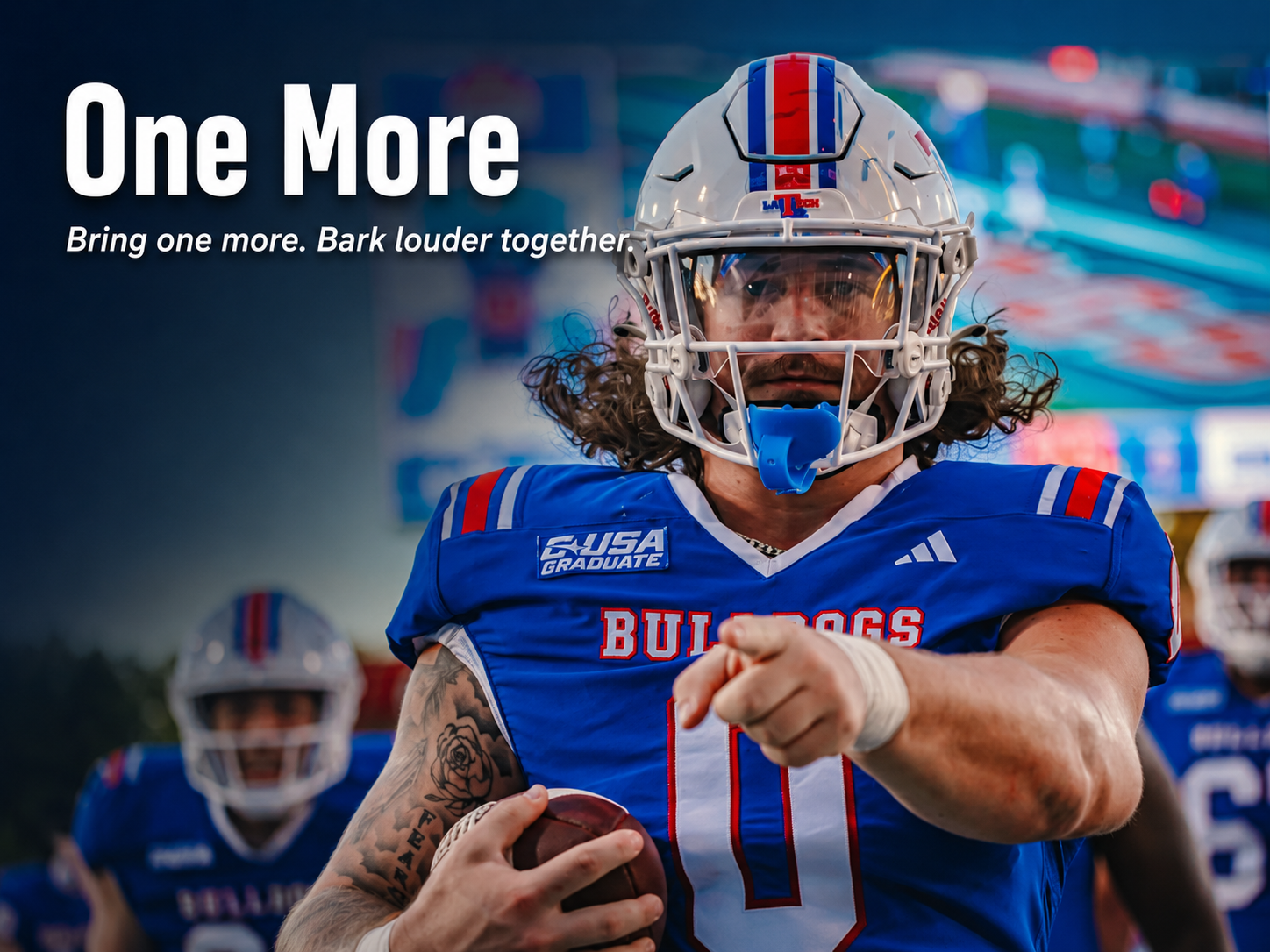 One More. Bring one more. Bark louder together.
