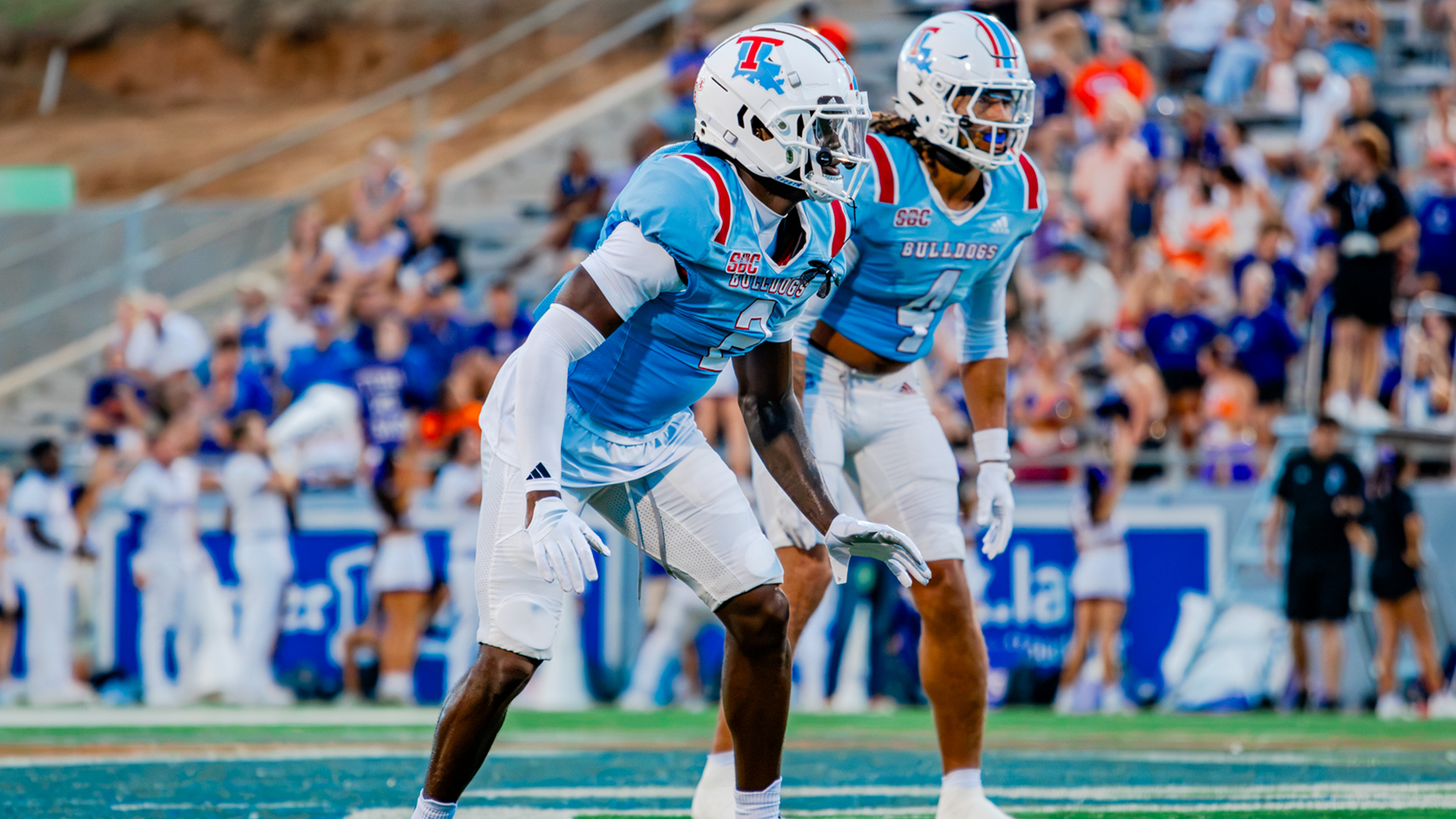 Louisiana Tech football players ahead of the September 12 2026 game at LSU