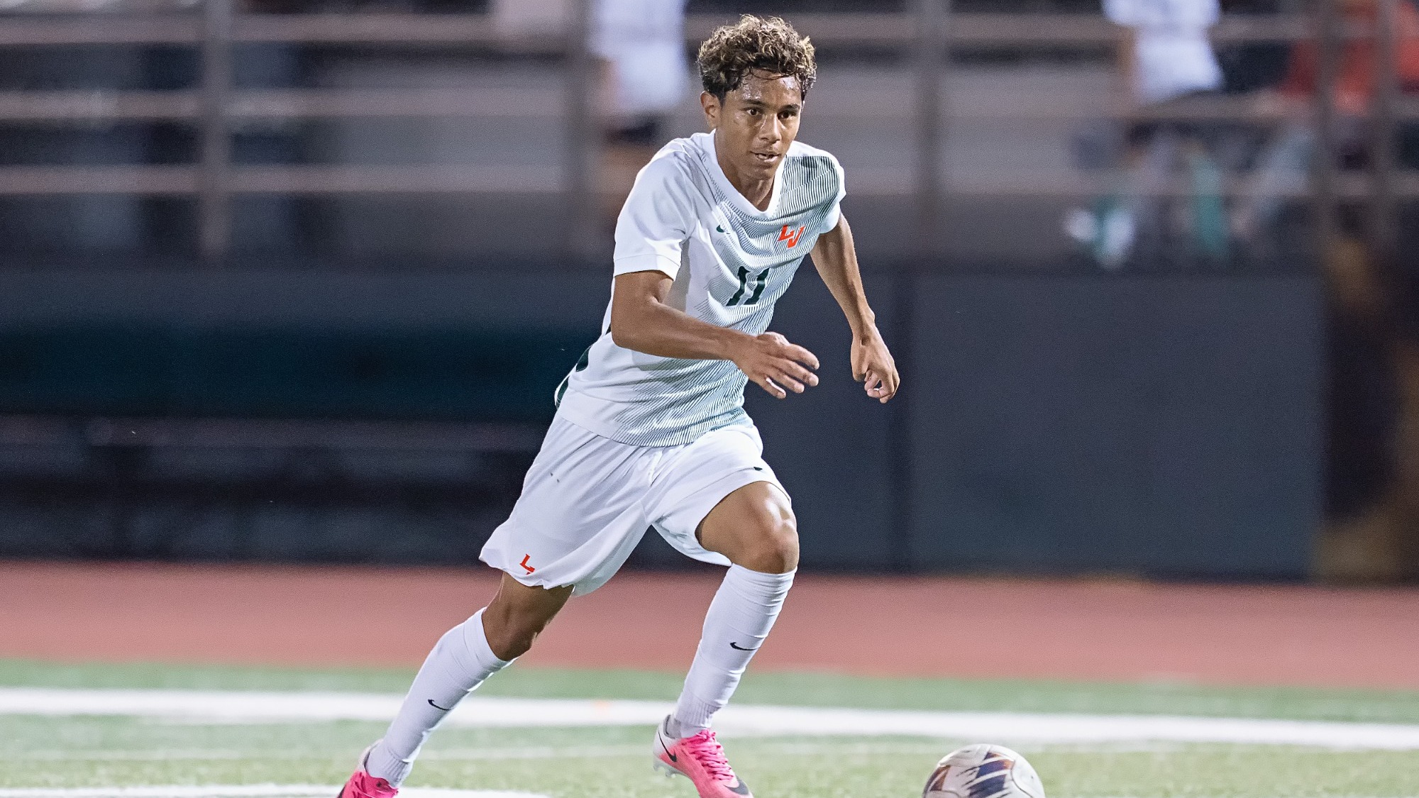 Kevin Arreola attacks up field against George Fox