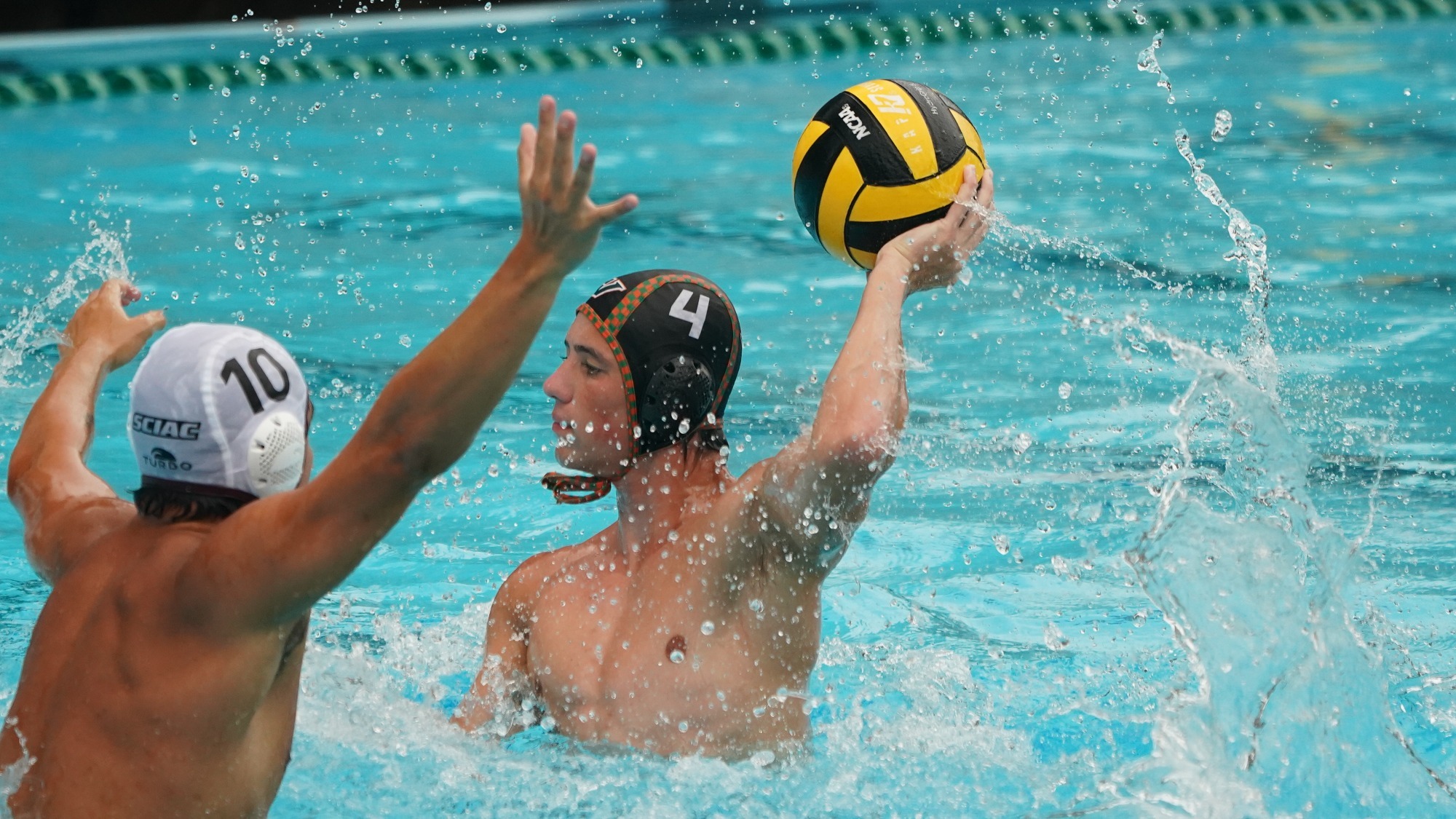 Jordan Baker readies to shoot against Redlands