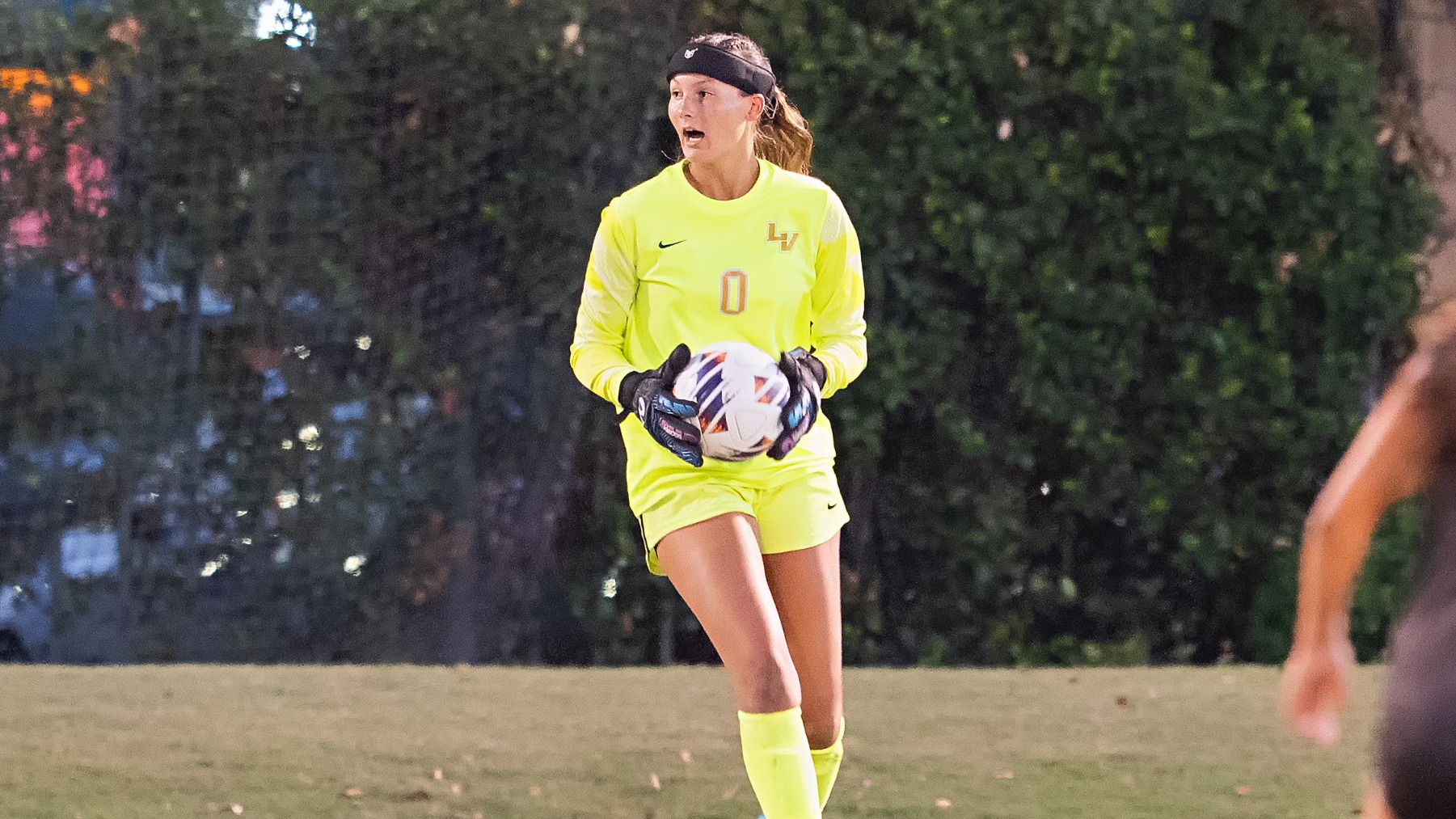 Sophia Penaflor collects a save against at APU
