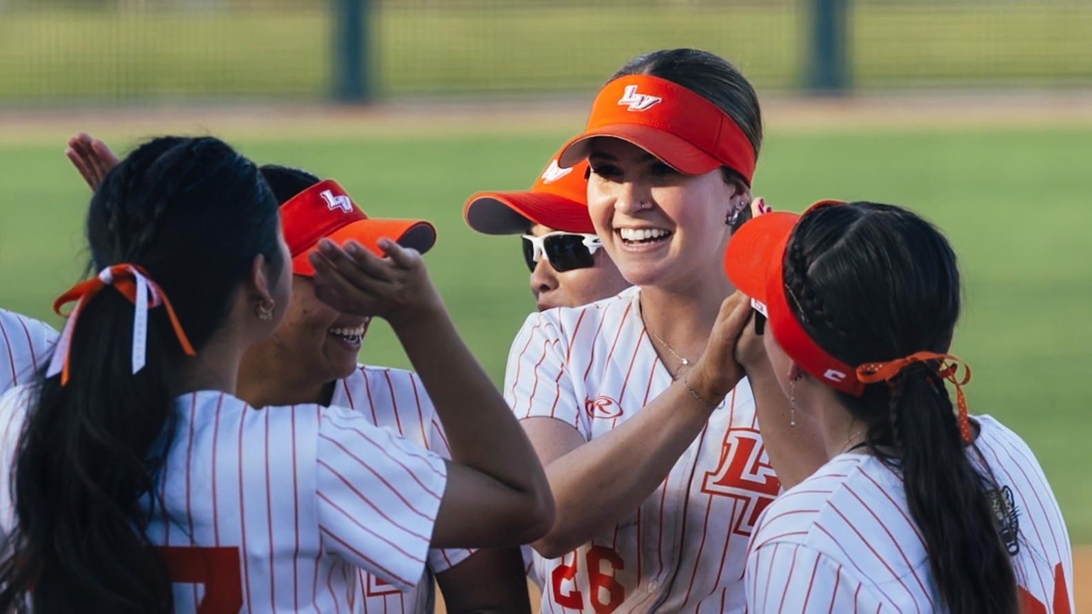 Petretti Smiles with Teammates 