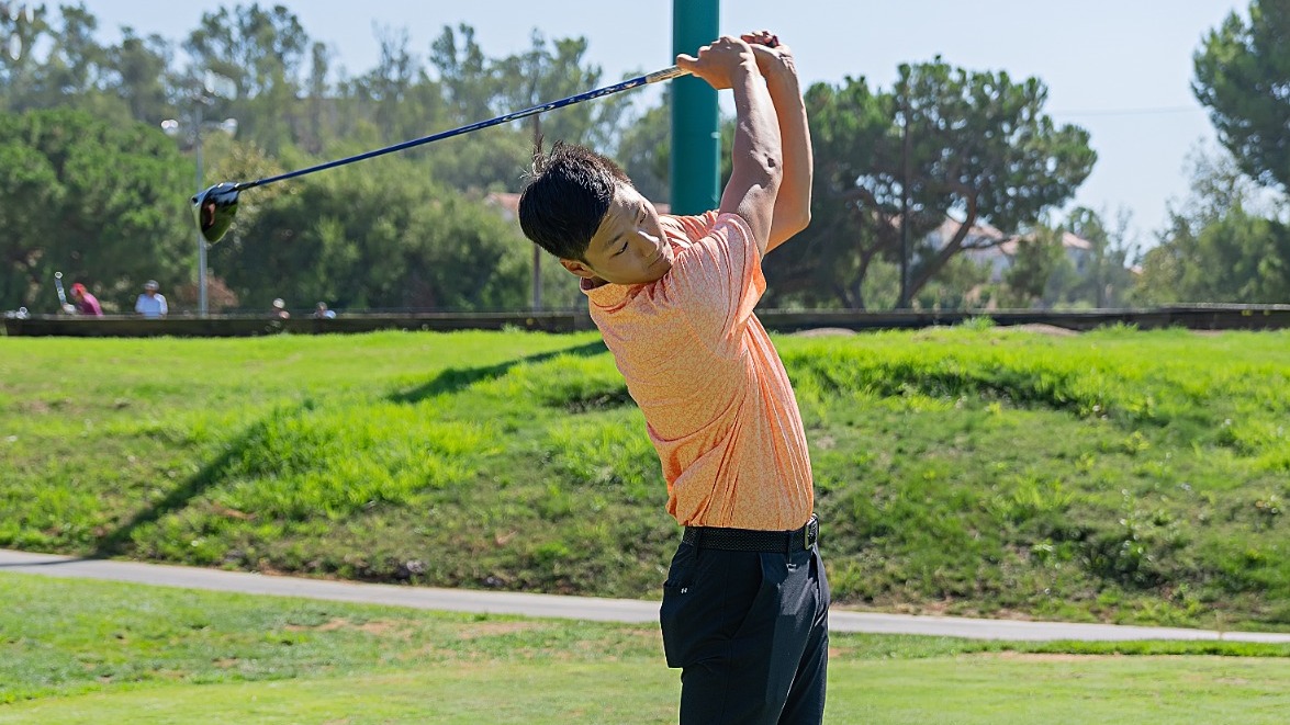 David Cho takes a swing at Mountain Meadows