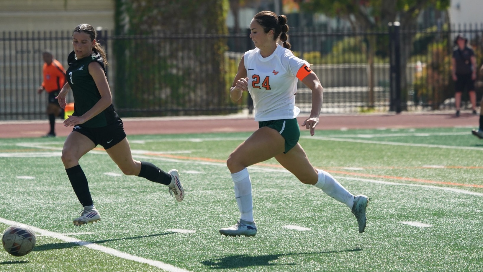 Bridget Ward drives against Pacific Union