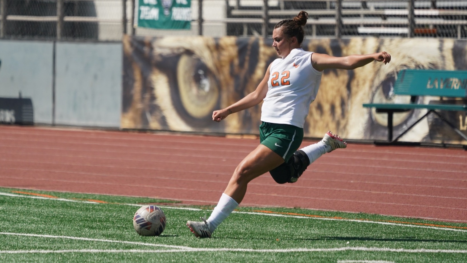 Ryenn Zerbel takes a free kick against Pacific Union