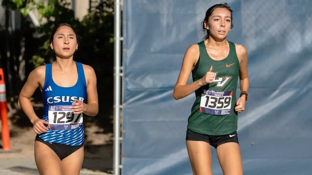 Angelica Espinoza in her debut race at the CSUSB Invite