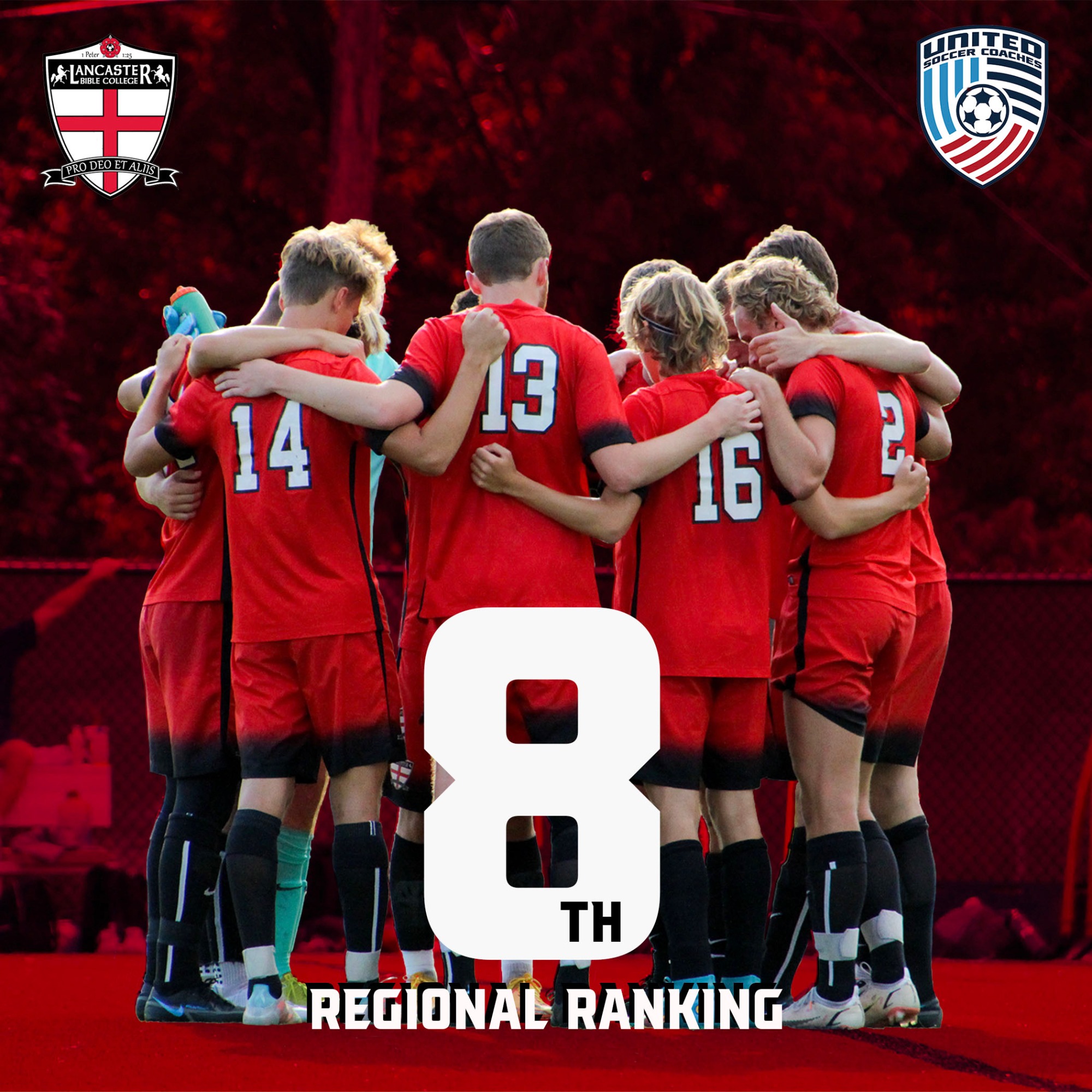Men's Soccer Ranked 8 in Recent United Soccer Coaches Poll Lancaster