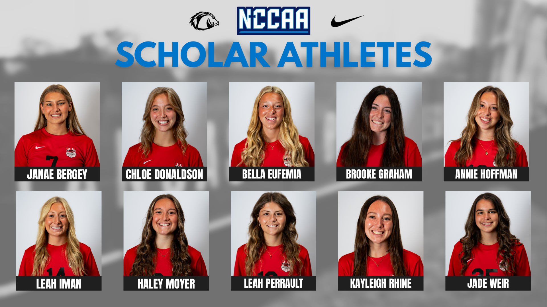 2025 NCCAA Scholar Athletes WSOC