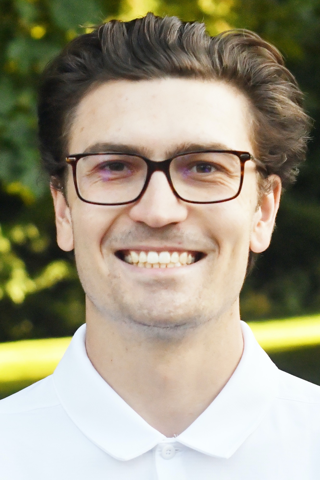 Zian Lusero posing for headshot