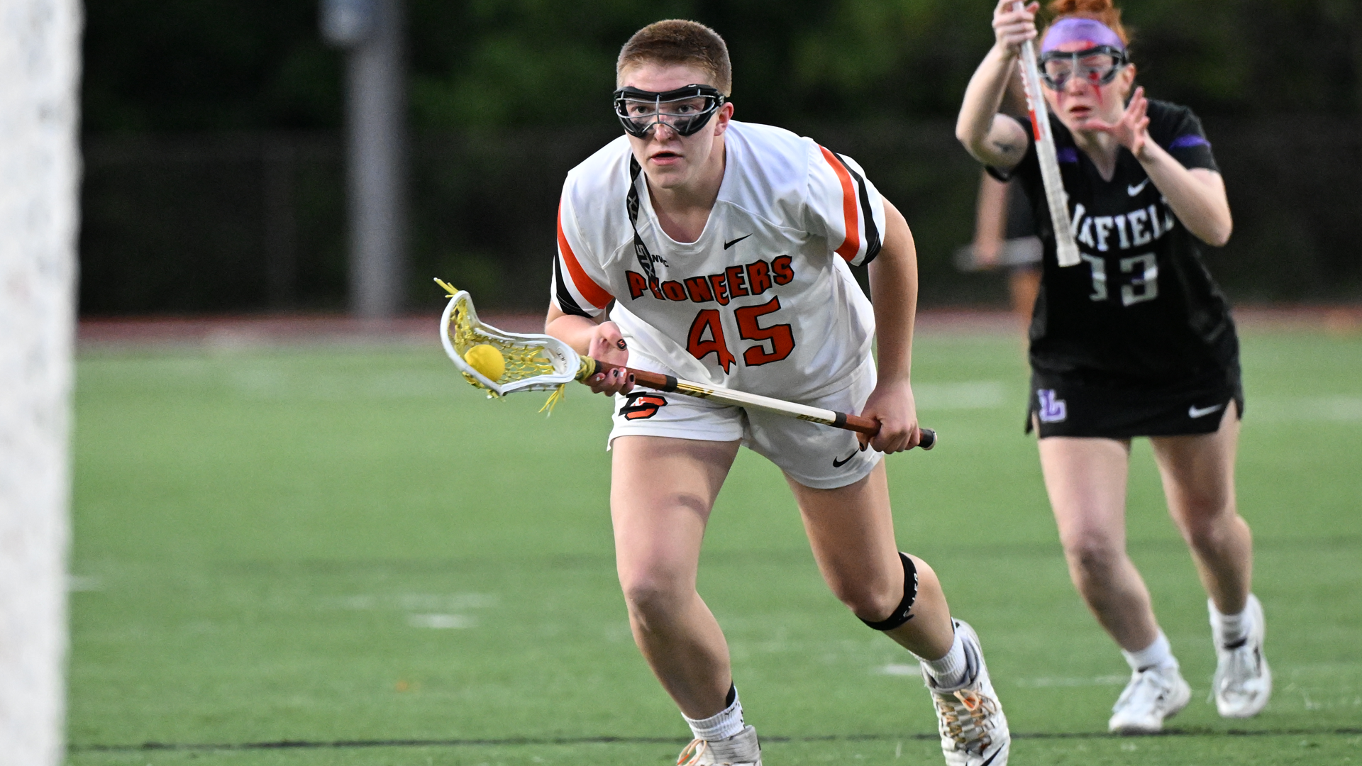 Mack Searle gets set for the whistle to blow on a free-position shot