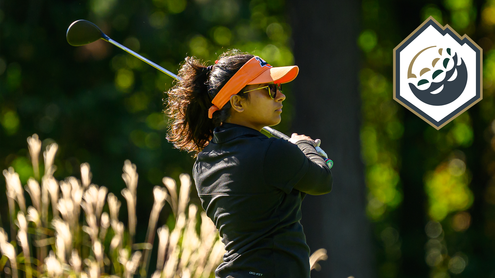 Ahika Jani turns and watches her drive fly towards the fairway