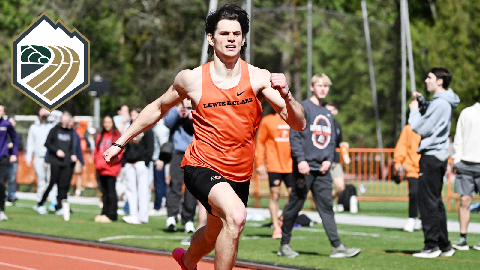 Jordan Lahusky sprints to the finish at the L&C Electric Forest Open