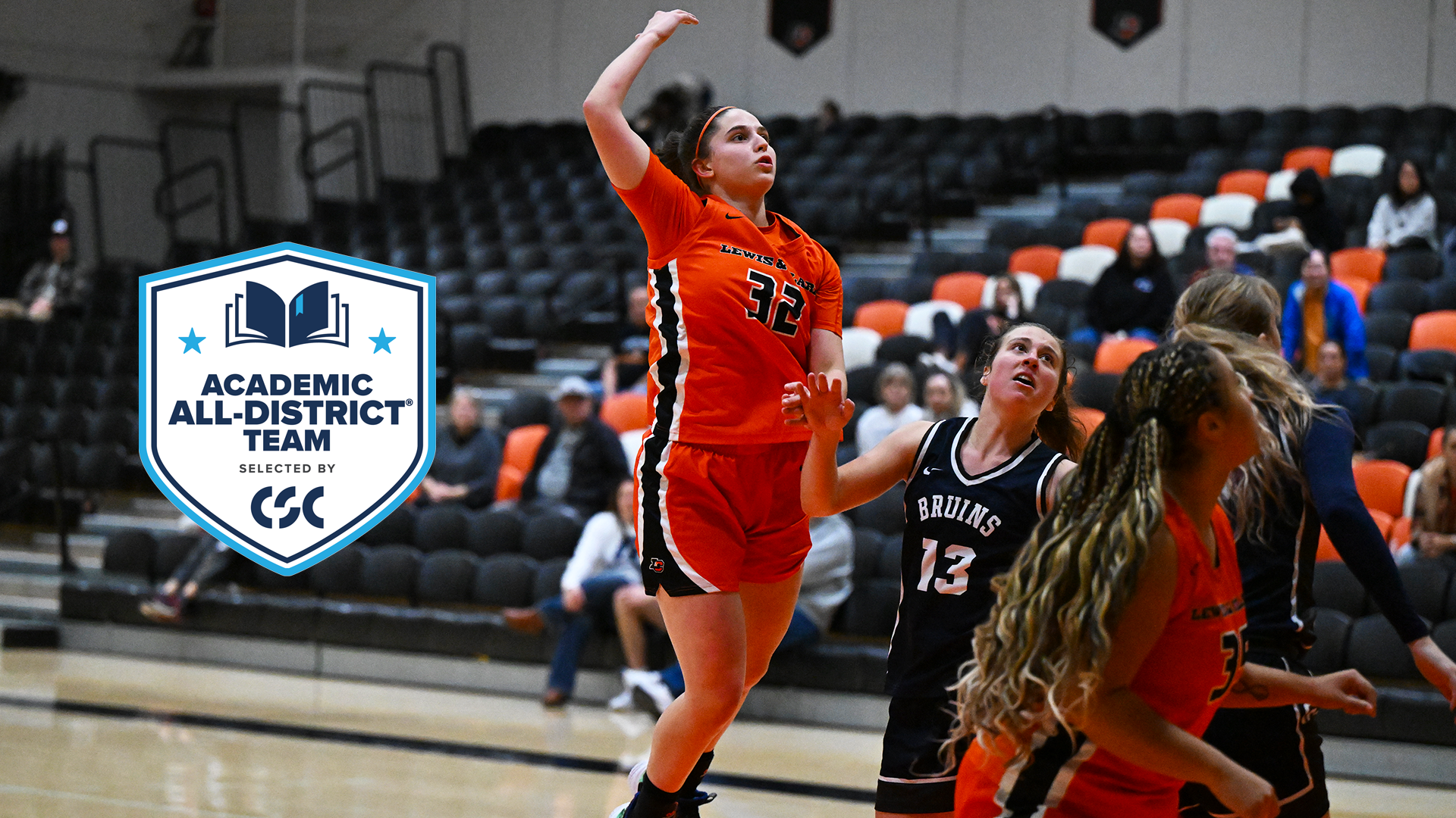 Lauryn Frederickson shots over a defender. 