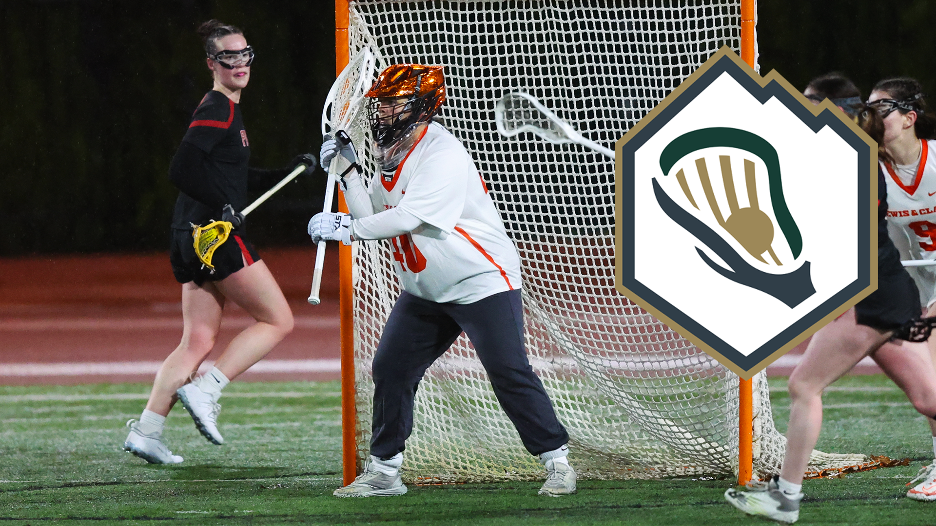 Phoebe Labuhn defends the goal against Pacific . 