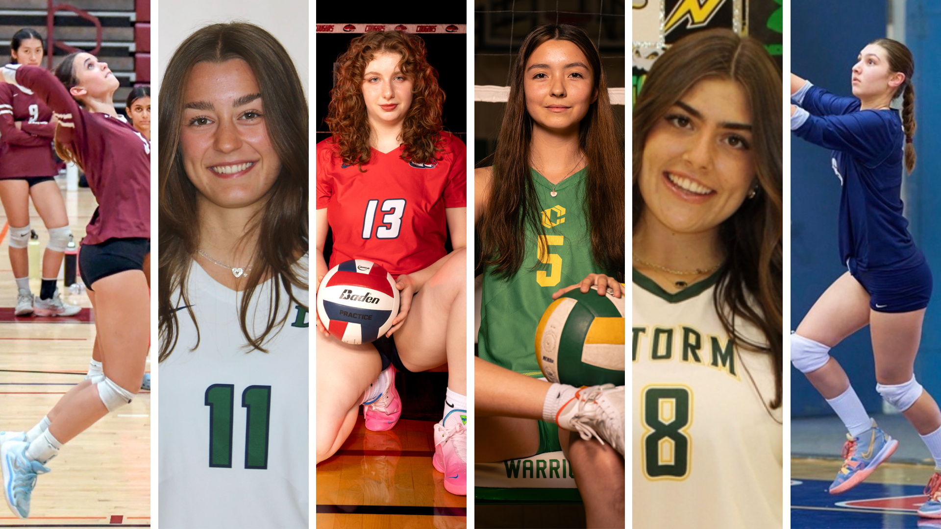 Memebers of the incoming class are shown in their volleyball uniforms