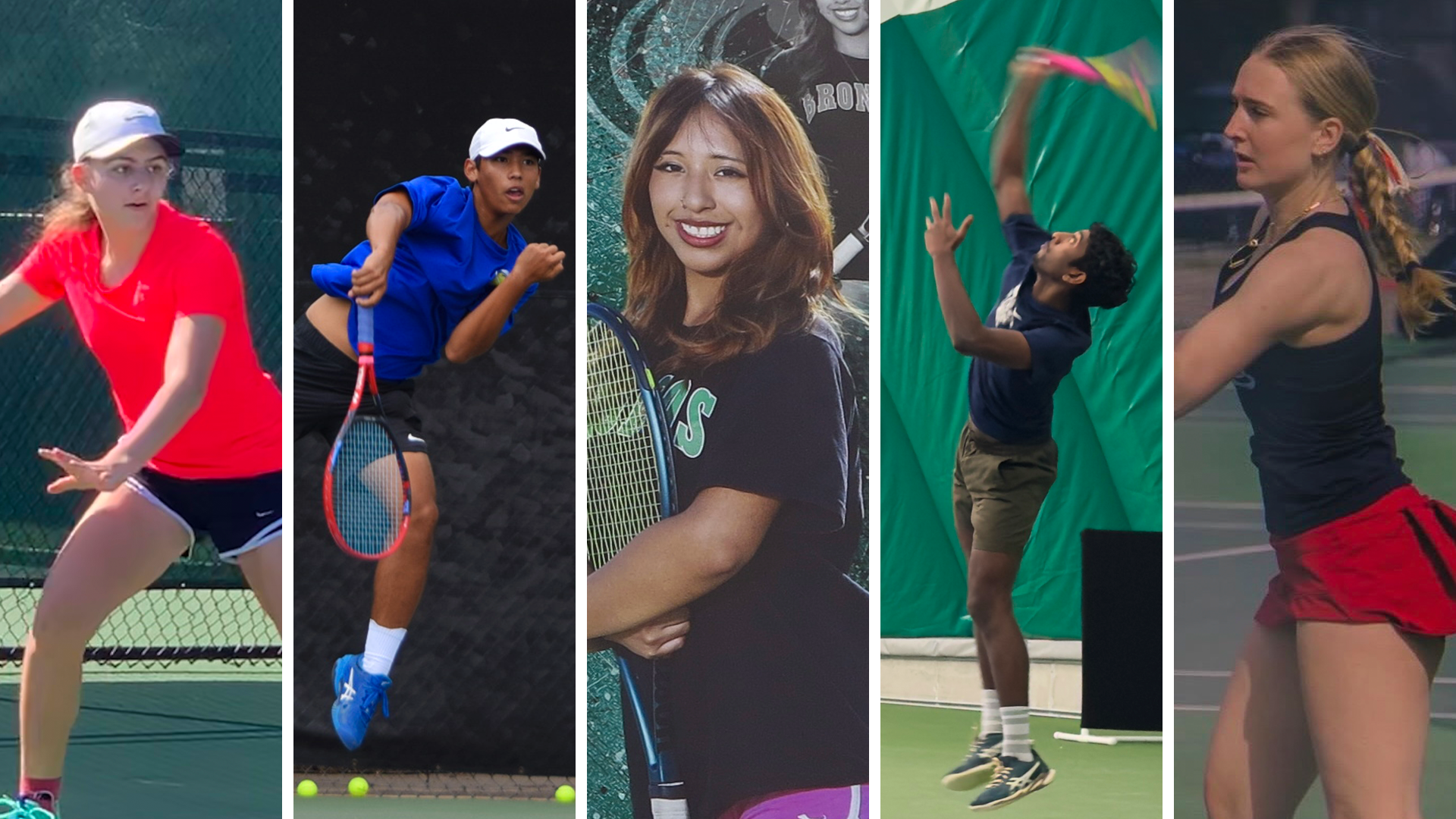 Sonya Drayton, Quinn Douangpanya, Samira Huaripata, Ethan Anand, Faith Galyardt are shown from left to right. 