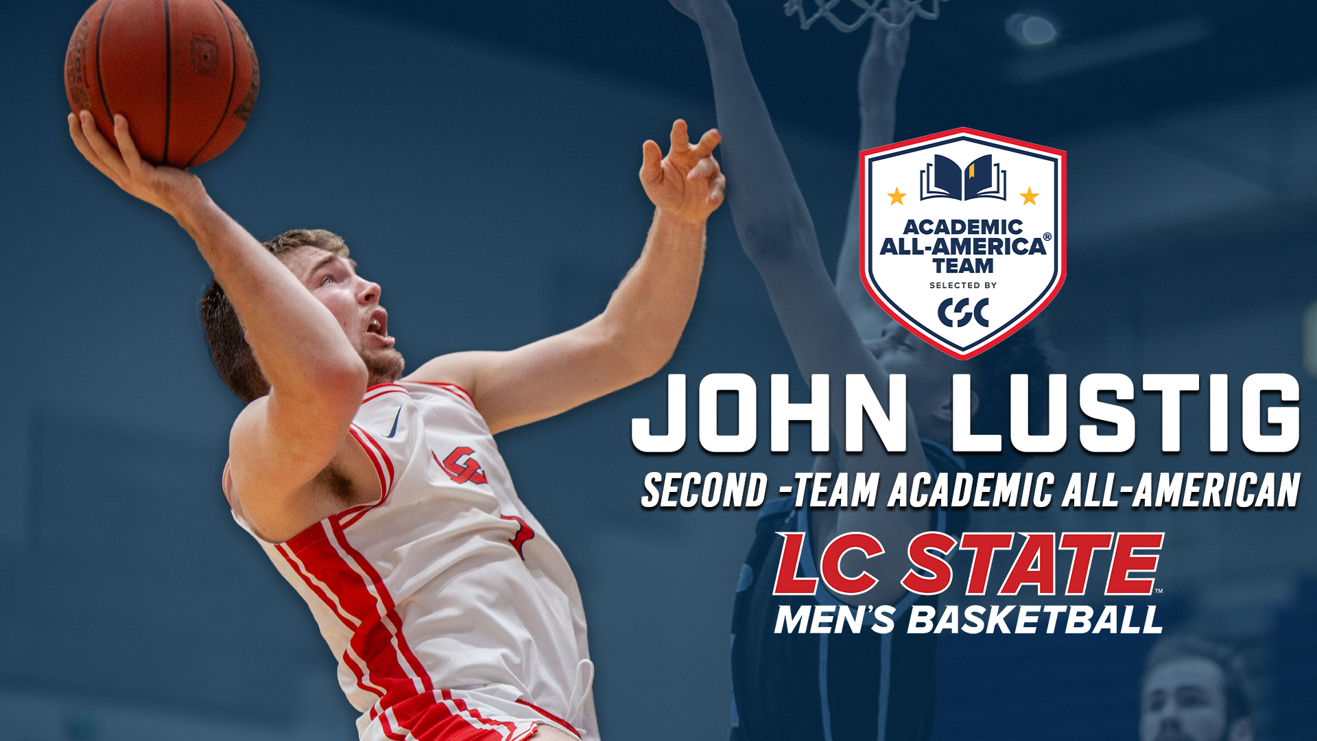John Lustig Academic All-American Graphic