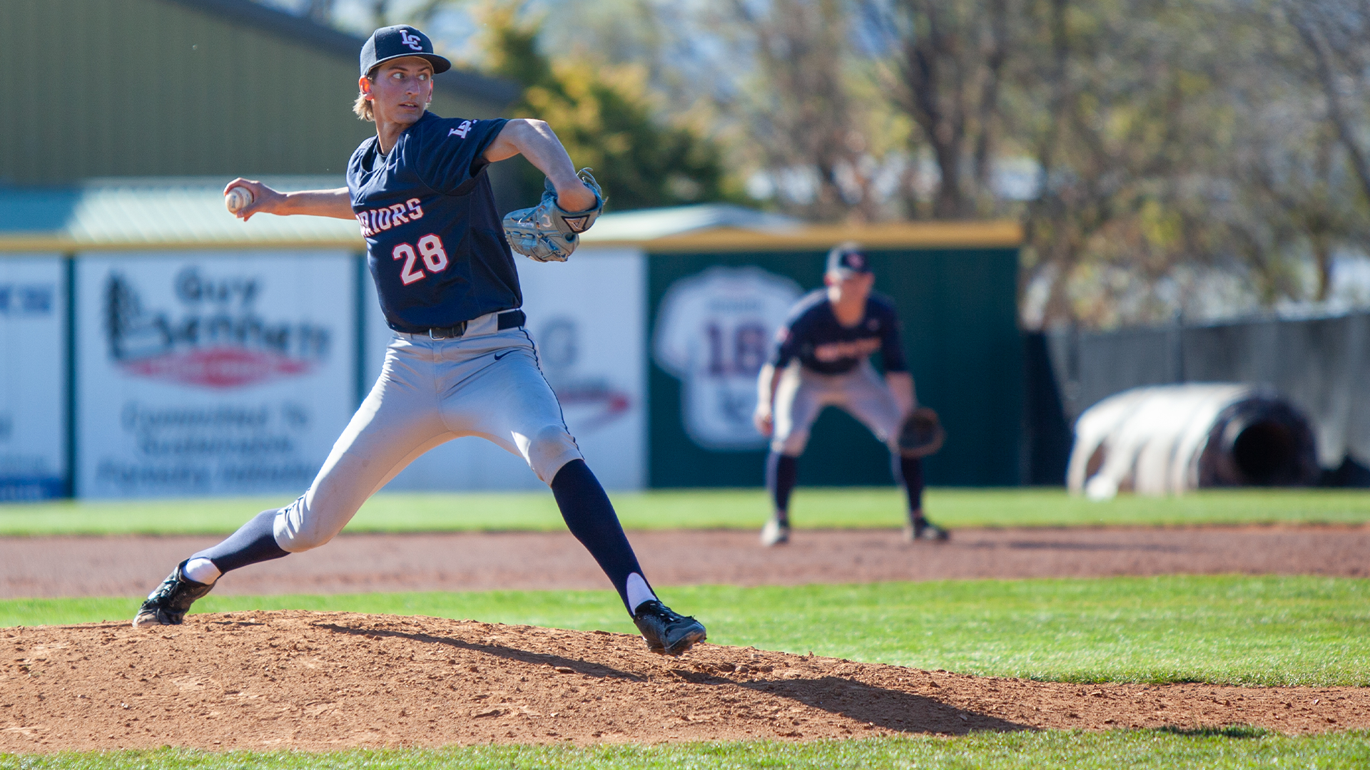Jordan Lennartson throws a pitch