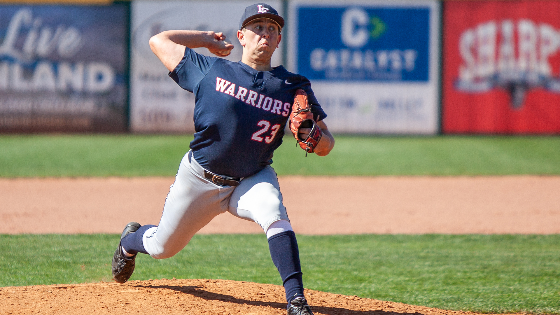 Zak Sullivan throws a pitch