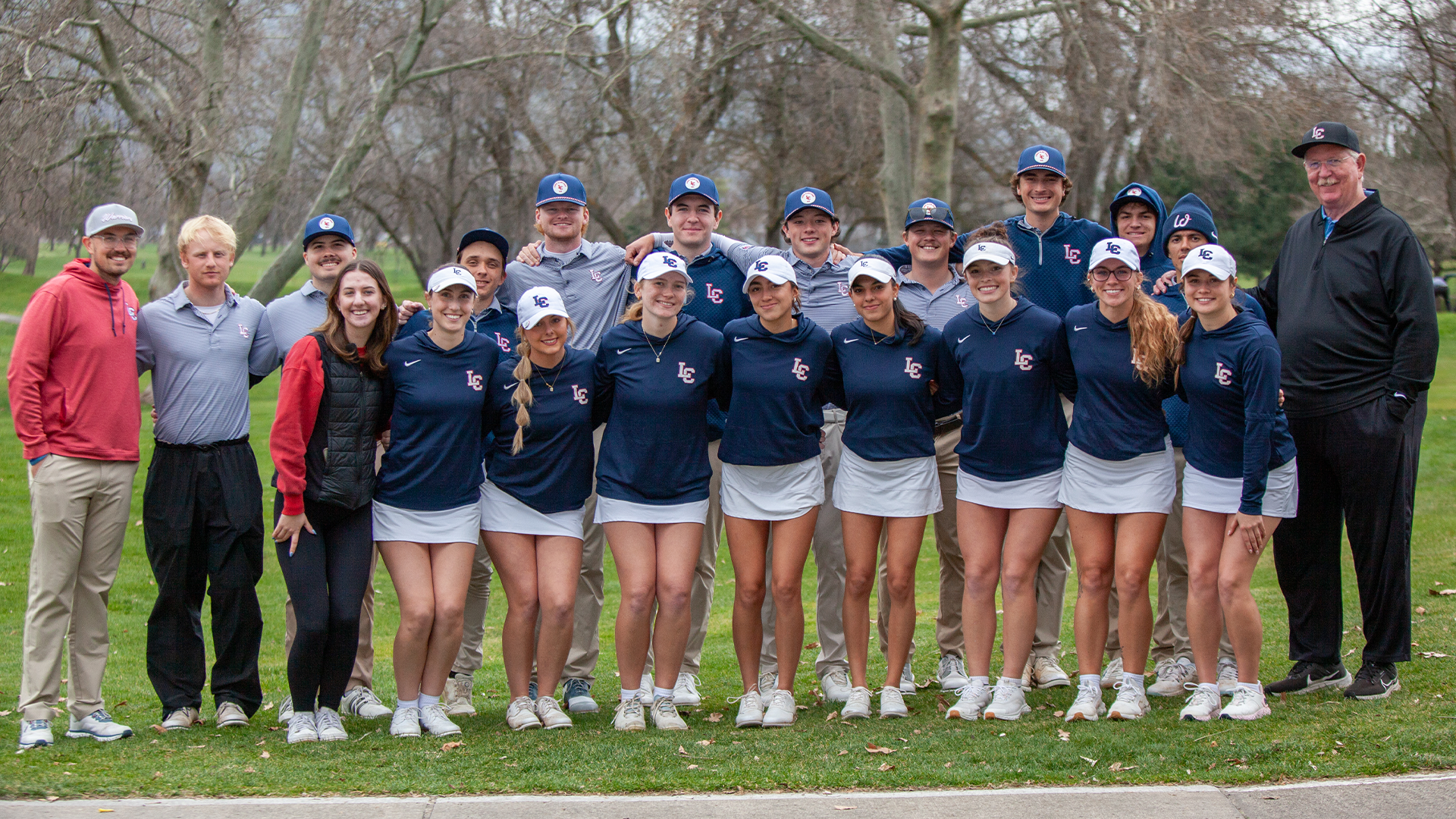 LC State Golf team poses for a team photo