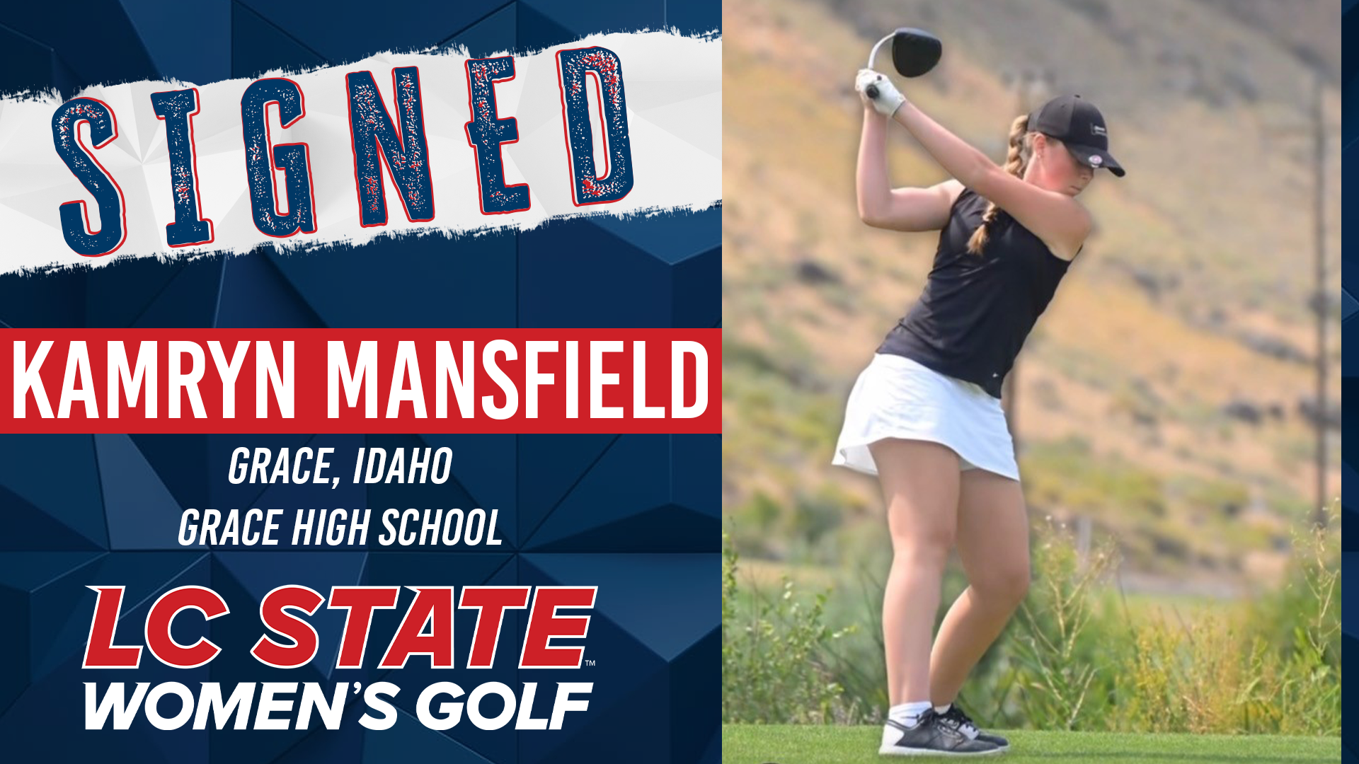 Kamryn Mansfield signed with LC State Women's Golf