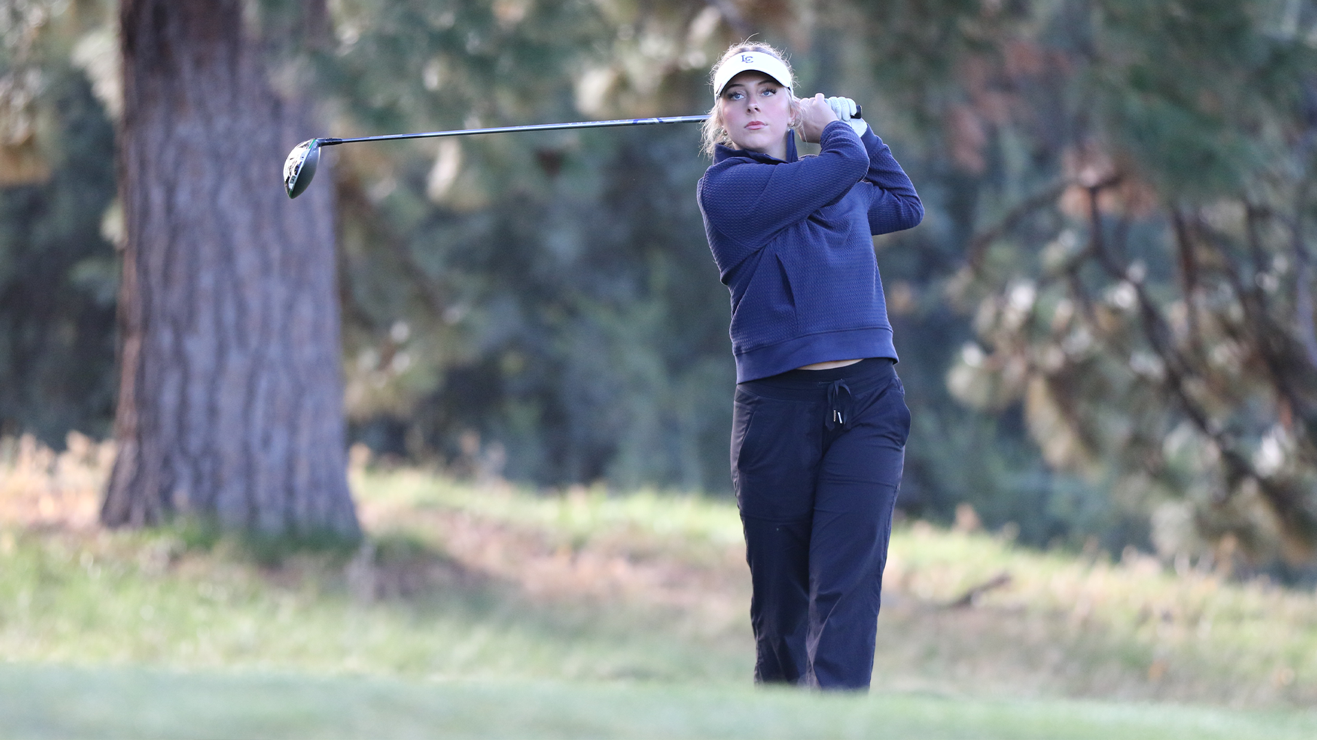 Taylor Mire swings golf club