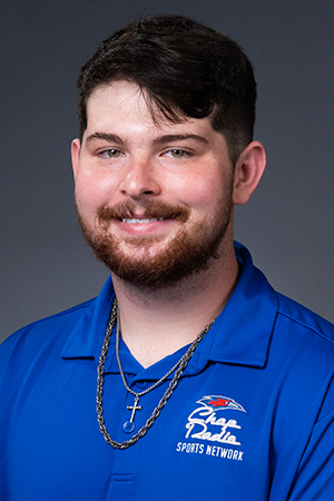 Headshot of LCU sports information graduate assistant, Nicholas Teague