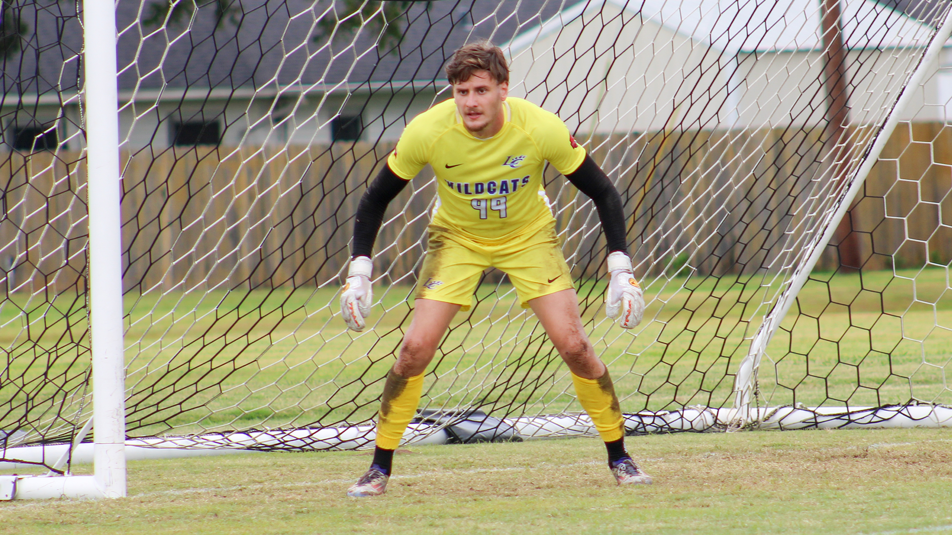 Ricardo Gross stares down an attacker vs. LSUA 10/25/25