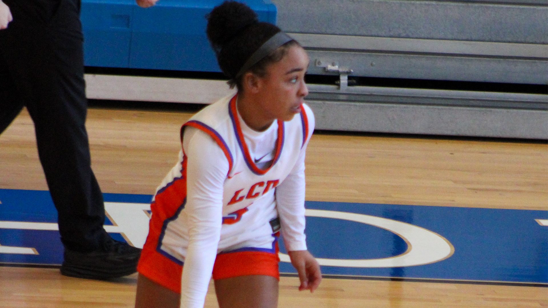 Kiara Perry dribbling vs. William Carey 11/15/25