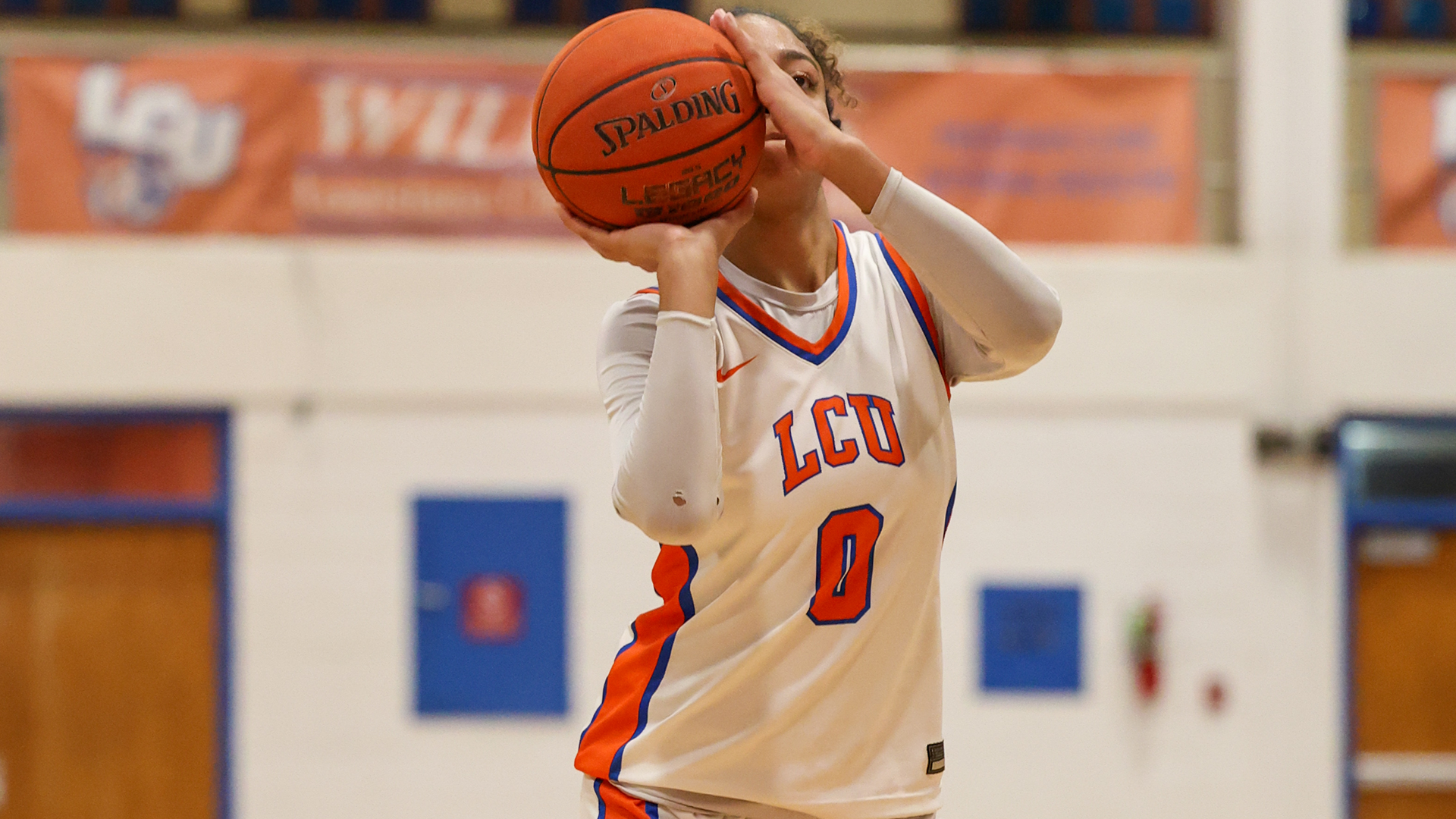 Carlea Owens shoots free throw vs. TAMUT 12/11/25