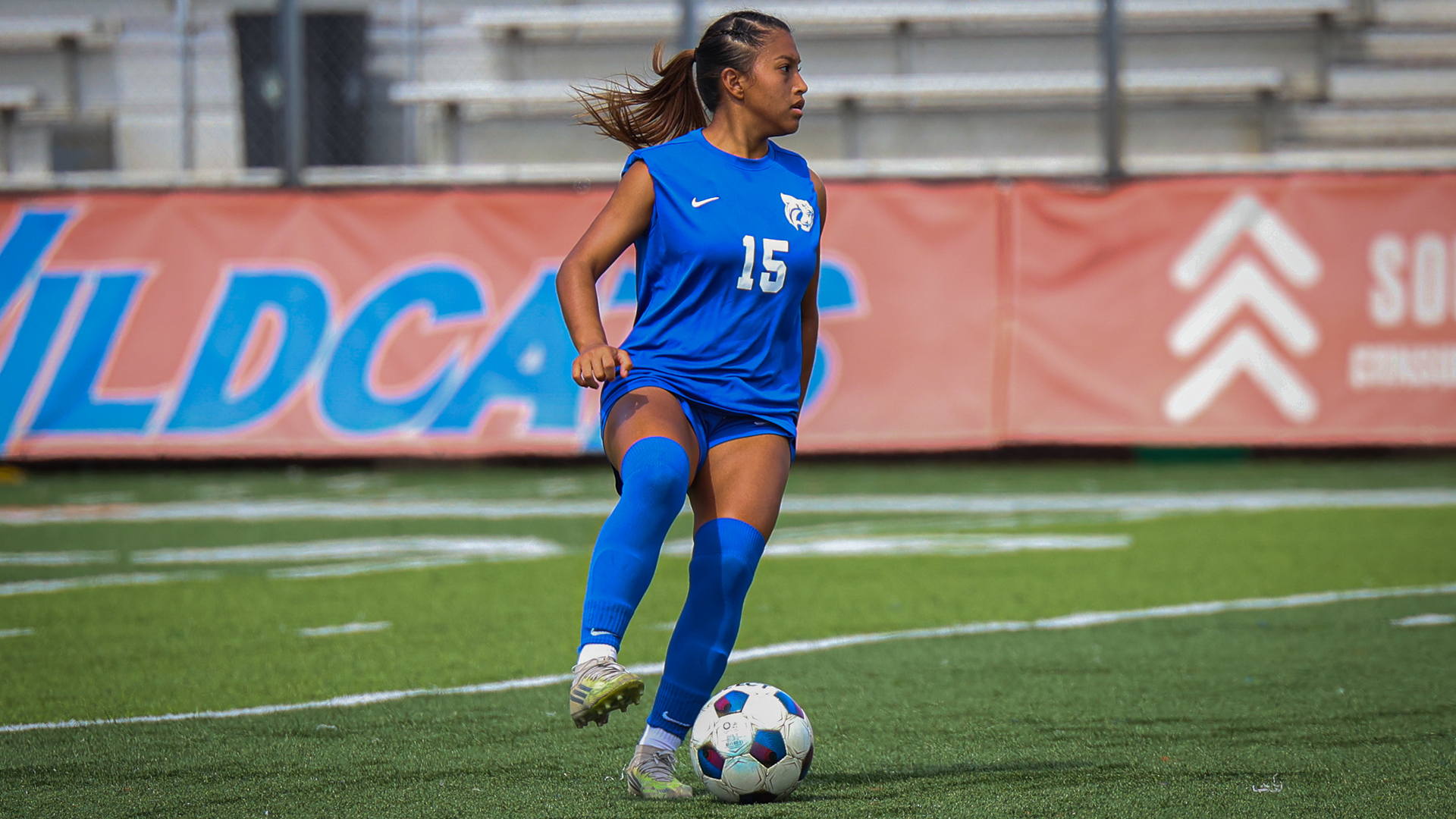 Mia Serrato on ball vs. Texas College 9/26/26