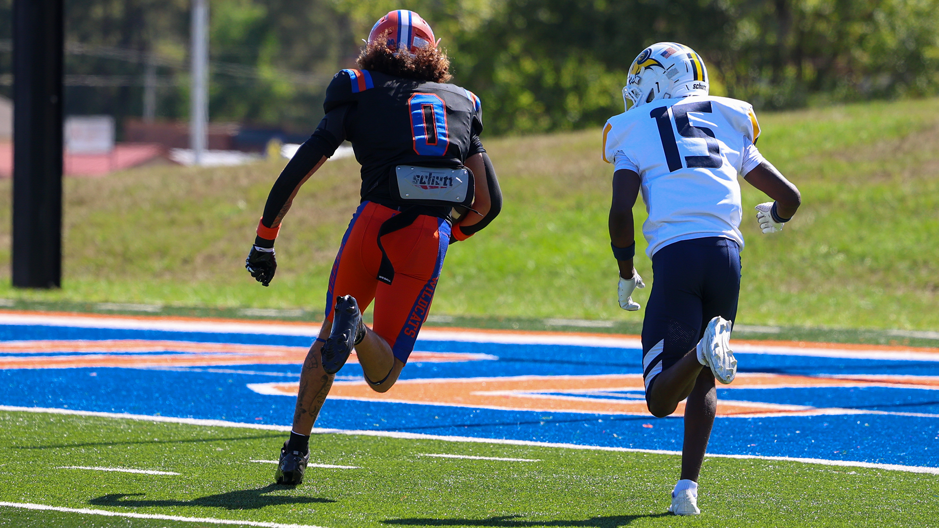 Omarius Davis running to end zone vs. Texas Wesleyan 10/10/26