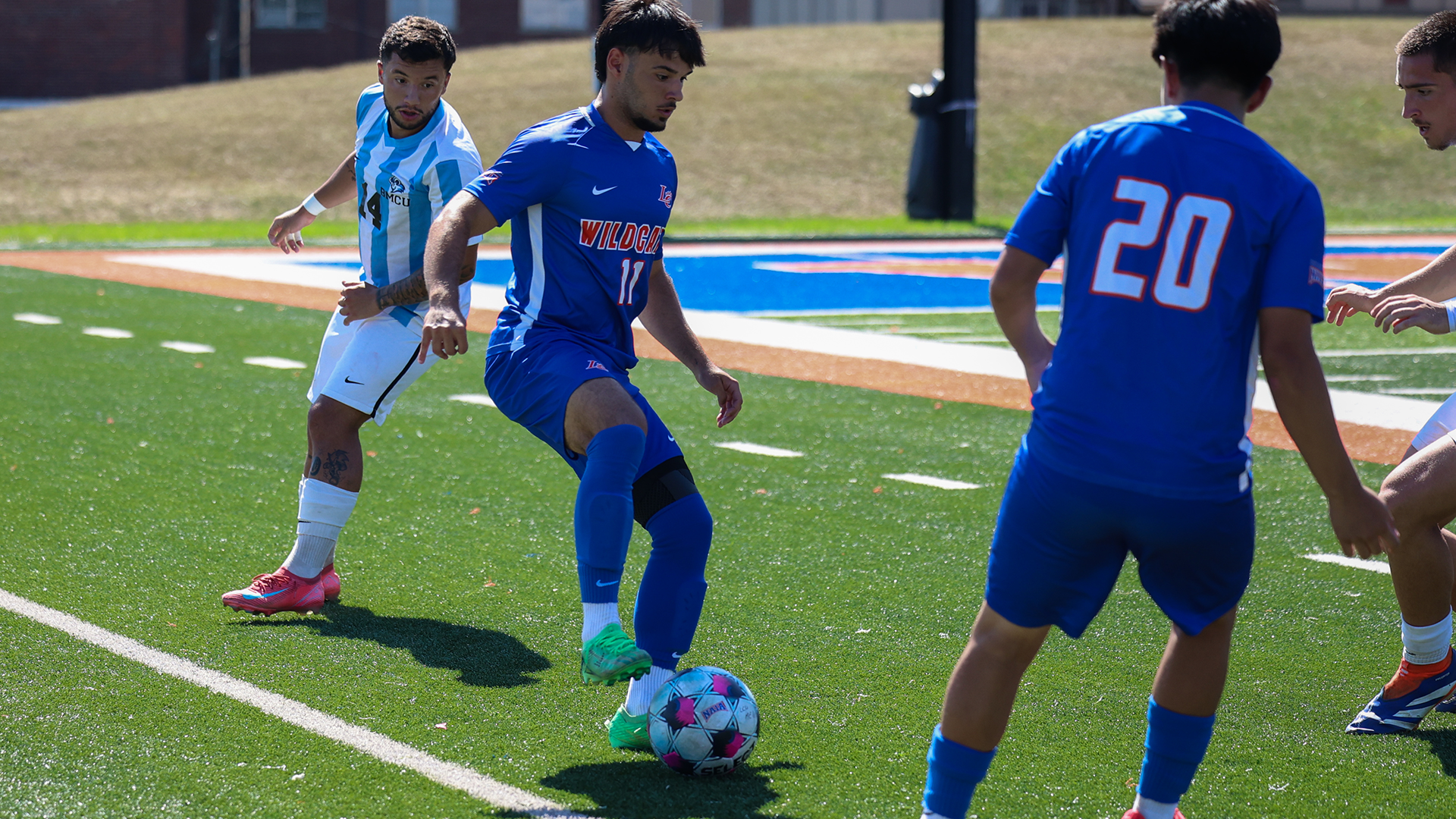 Manuel Sosa-Villasenor on ball vs. Blue Mountain Christian 9/19/26