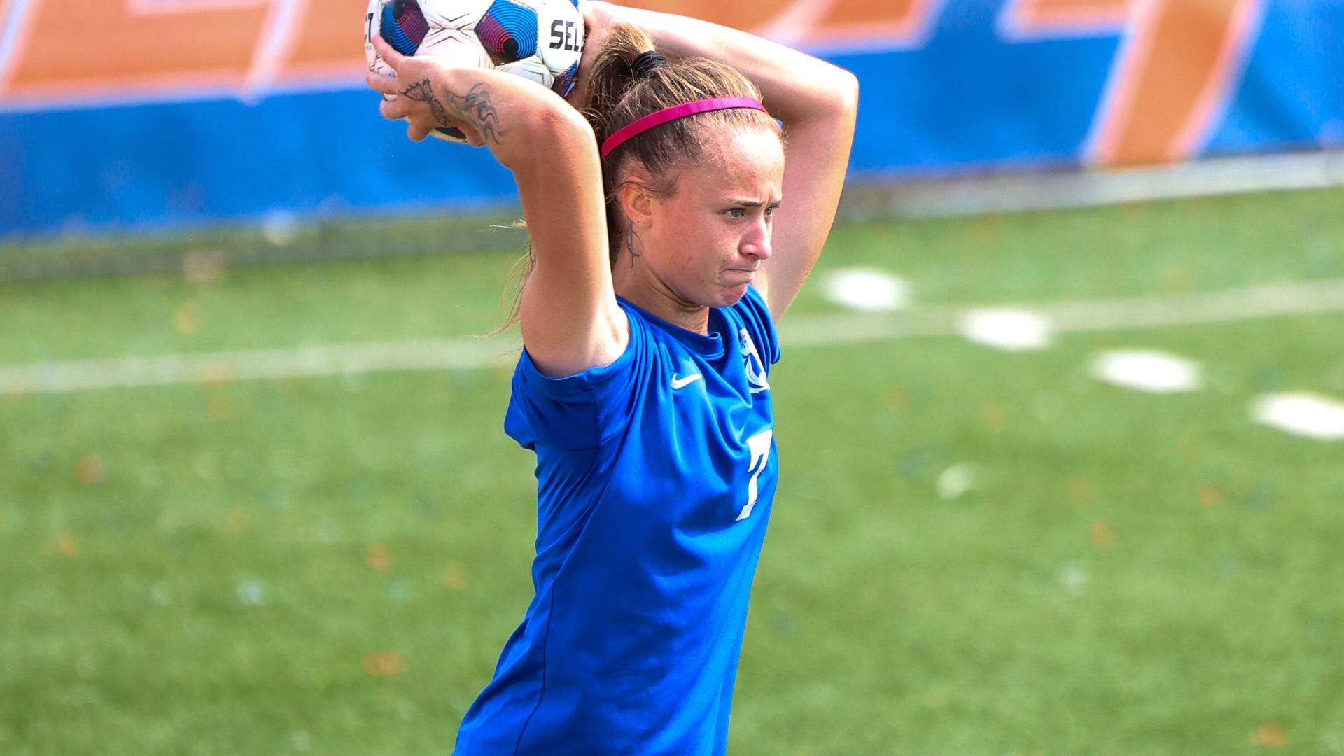 Rose Blampain throw in vs. Texas College 9/26/26