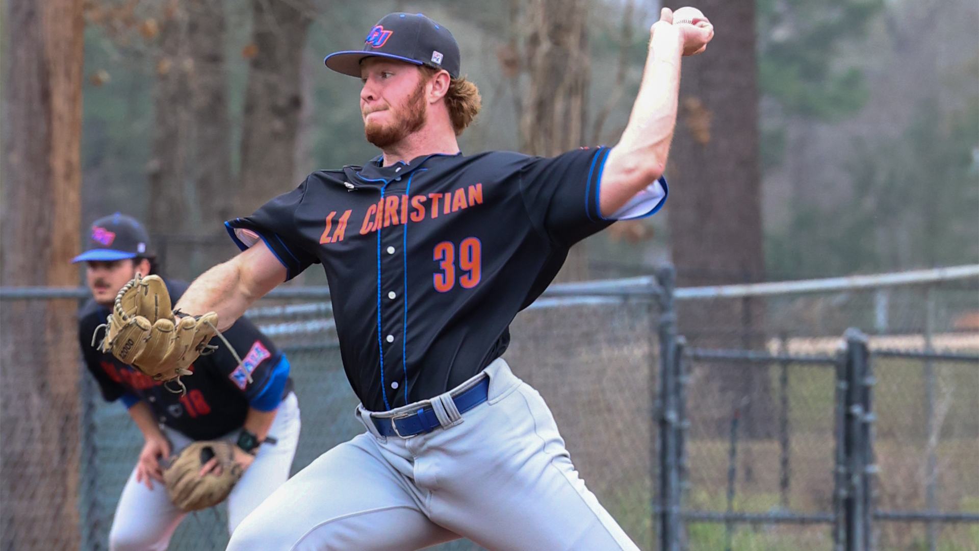 Jacob Bareswill pitches vs. Jarvis Christian 2/21/26