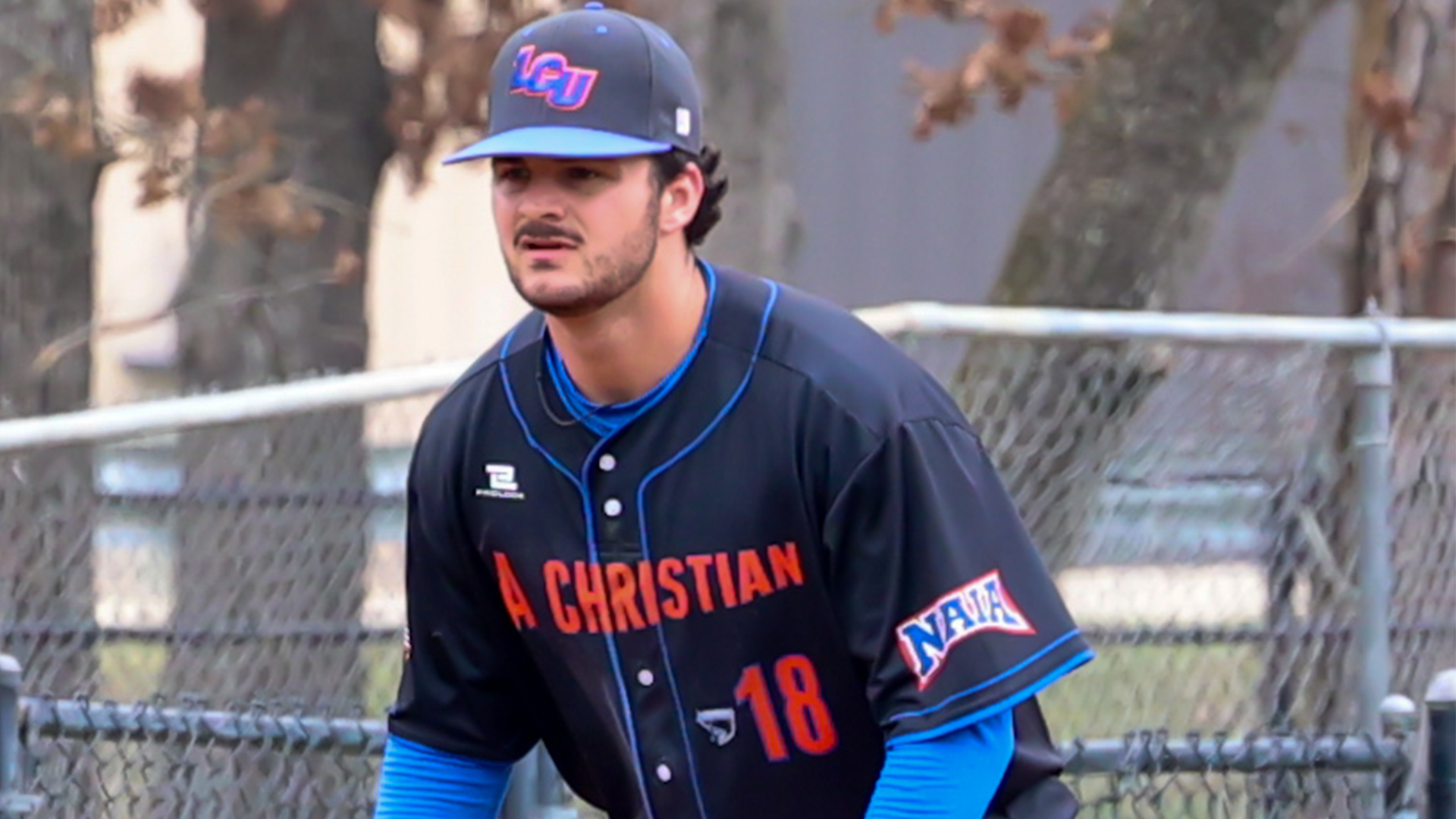 Harrison Waxley on defense vs. JCU 2/21/26