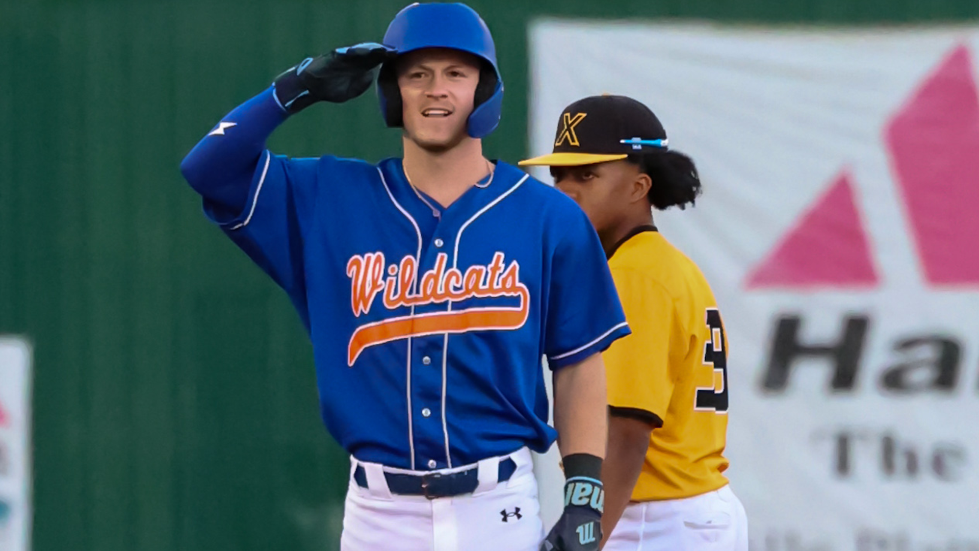 Matthew Cody salutes his teammates after hitting double vs. Xavier 3/13/26