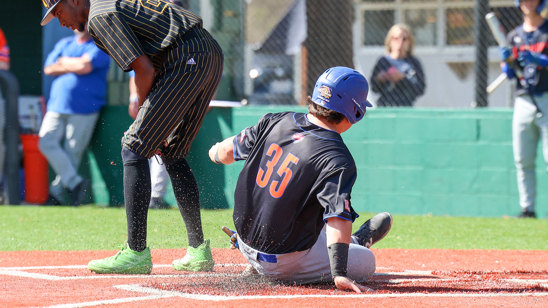 Braden Trull slides into home vs. Xavier 3/14/26