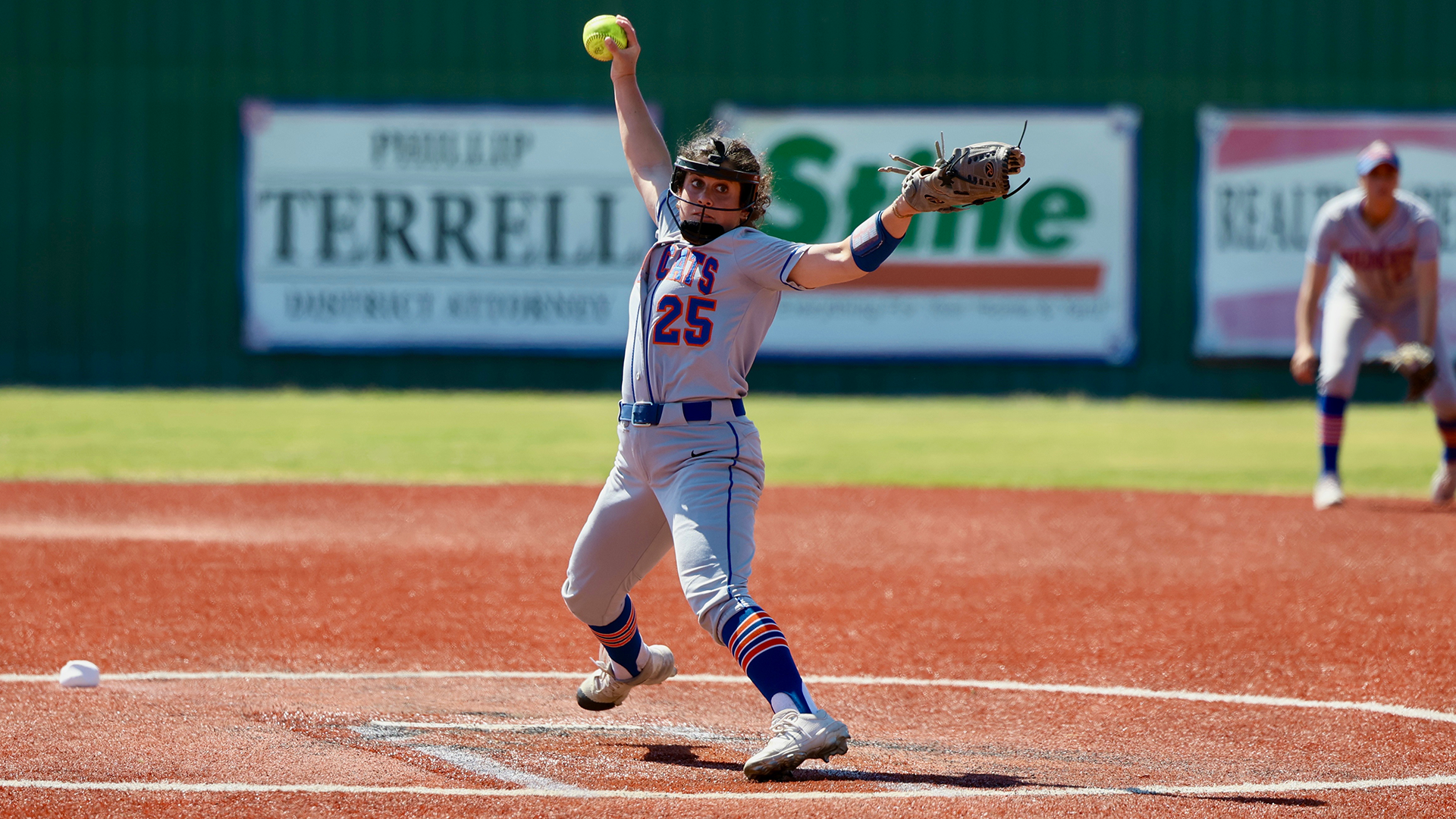 Olivia Falcon pitches vs. Texas A&M-San Antonio 3/20/26