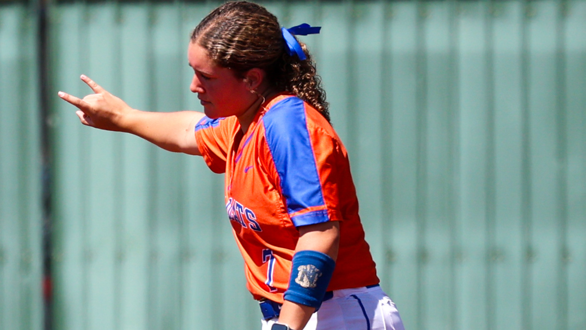 Myah Talbert signals 2 outs vs. TAMUSA 3/21/26