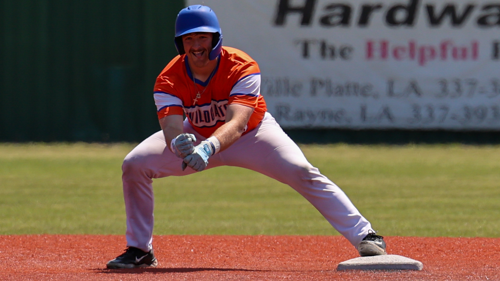 Chris Kelley celebrates 5th inning double vs. Texas College 3/28/26