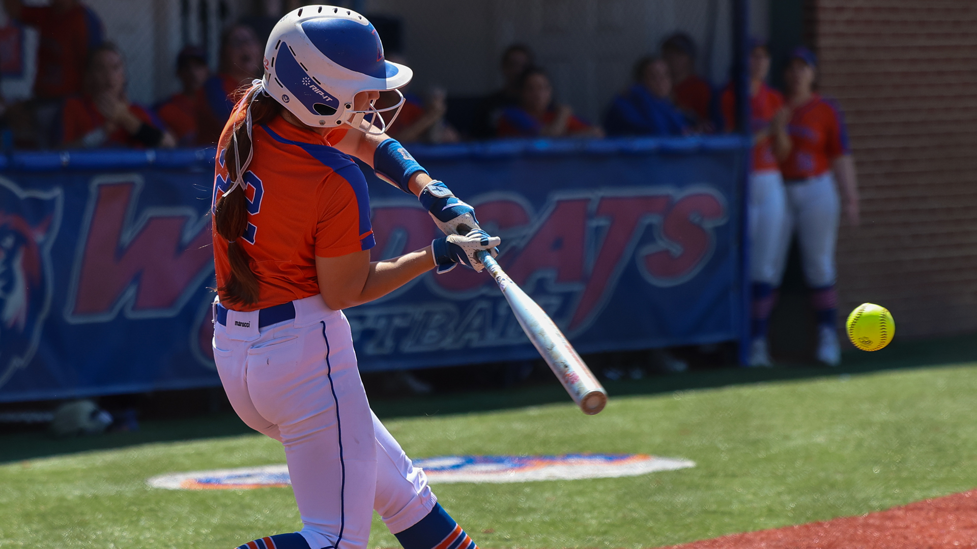 Madelyn Bourgoyne swings at a pitch vs. TAMUSA 3/21/26